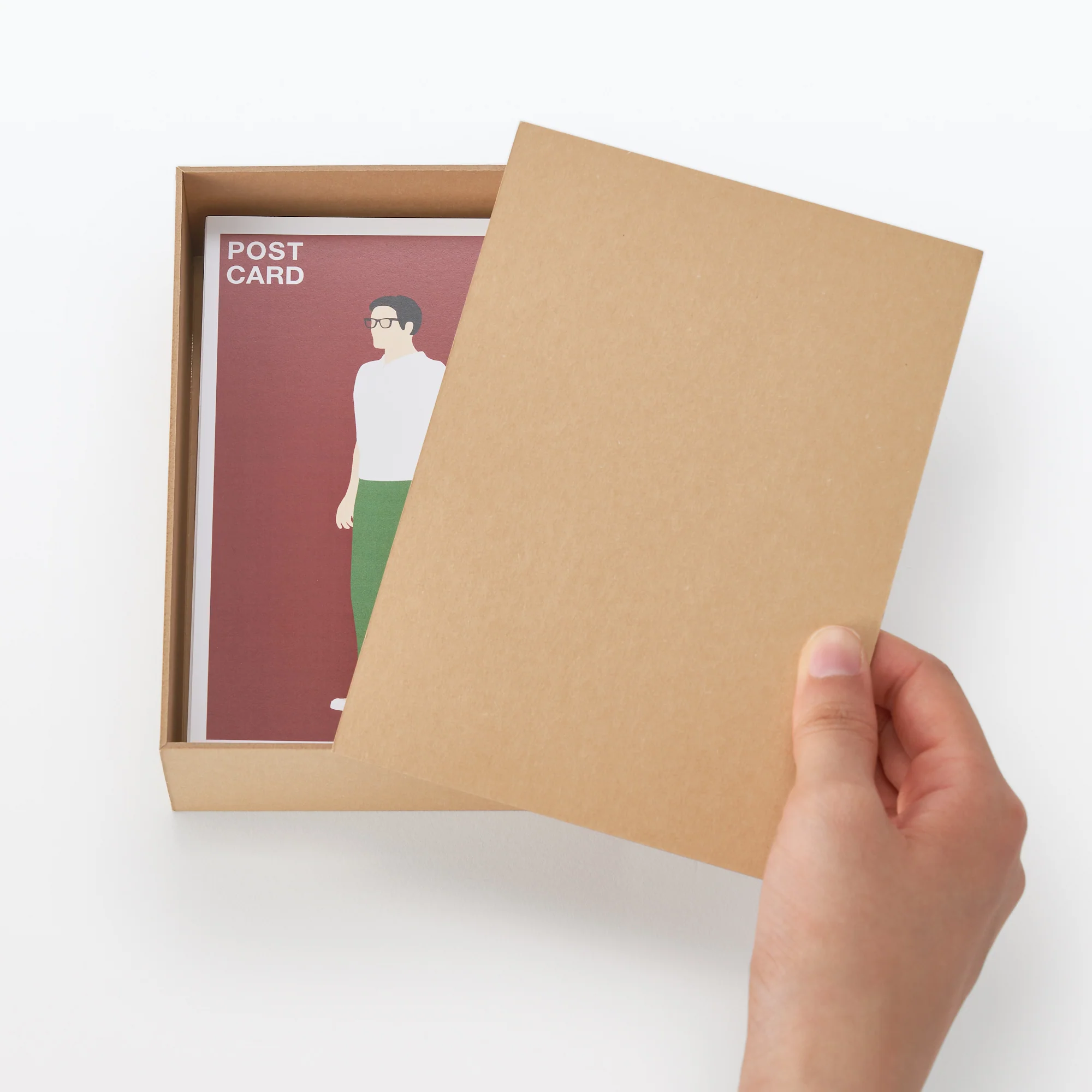 2-in-1 Photo Frame & Postcard Case - Beige - Image 2