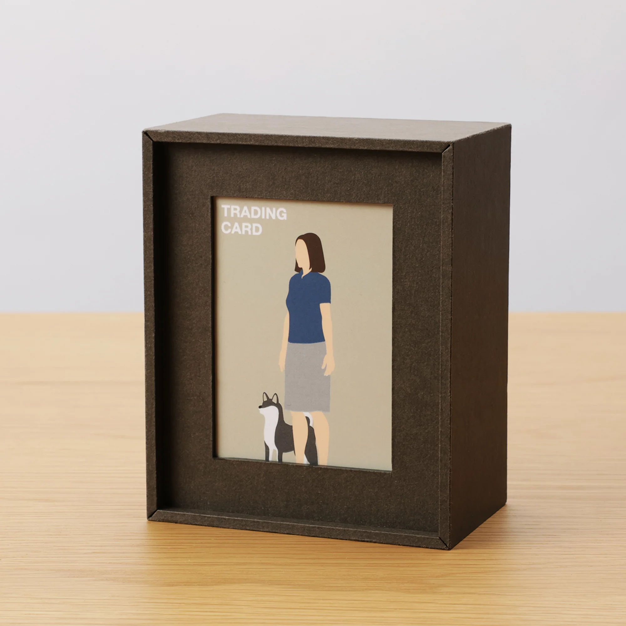 2-in-1 Photo Frame & Trading Card Case - Dark Gray - Image 7