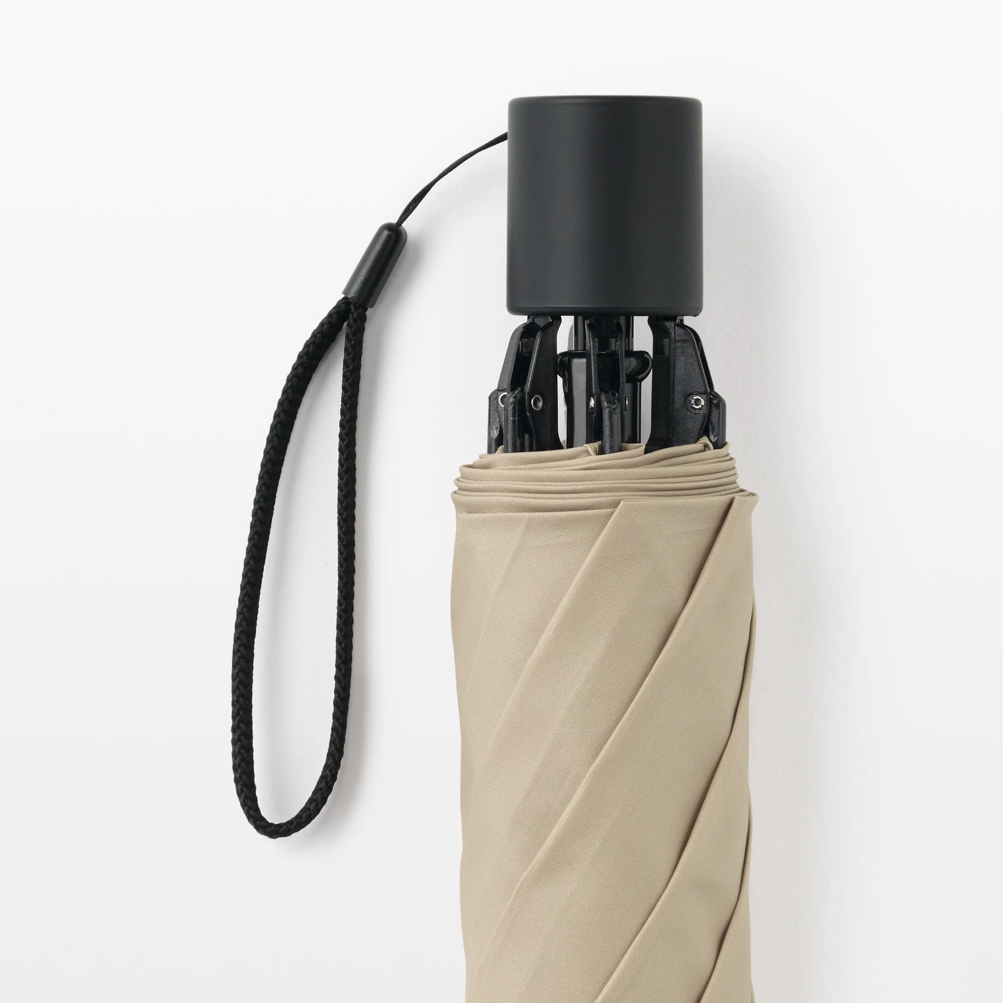 2-Way Foldable All-Weather Umbrella Beige - Image 4