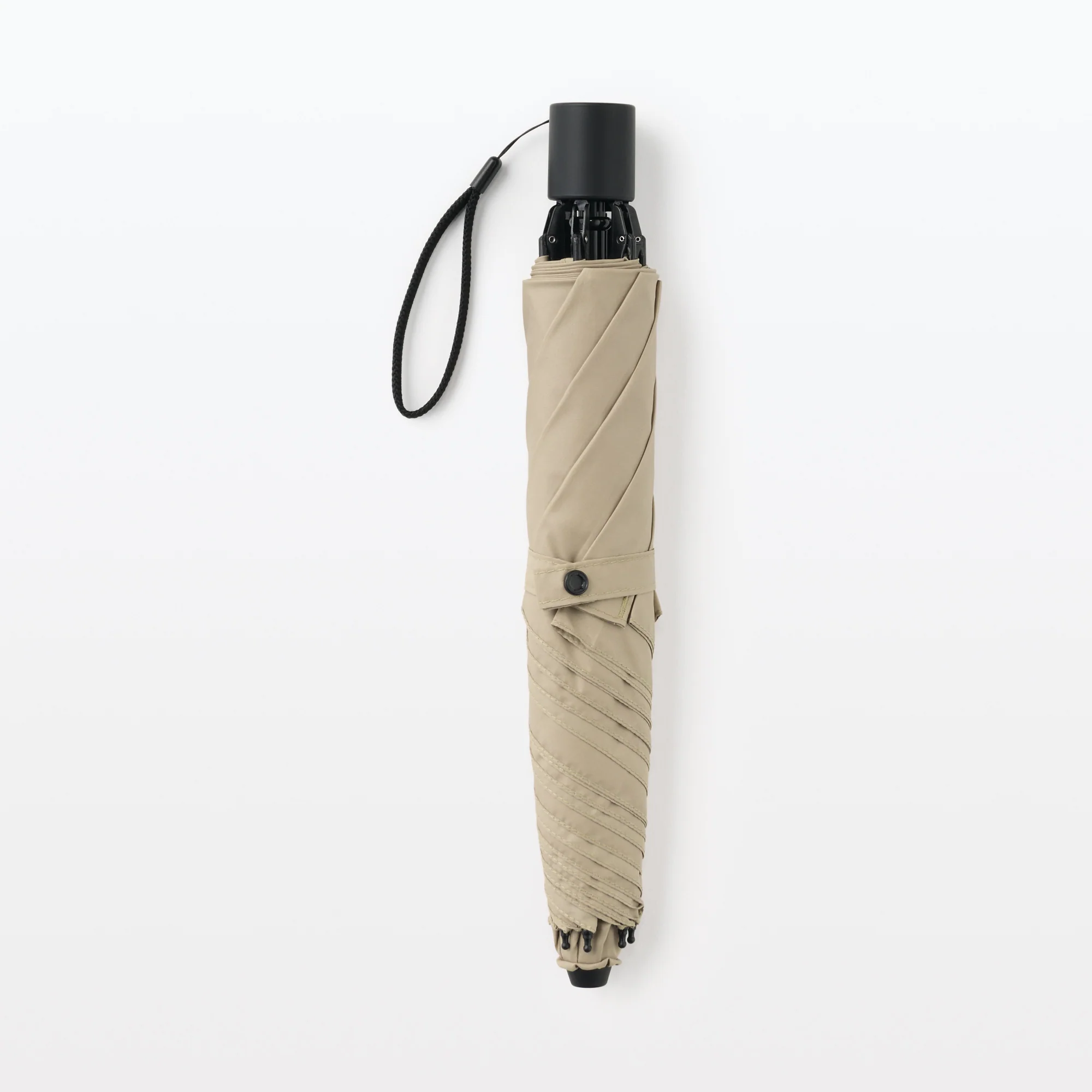 2-Way Foldable All-Weather Umbrella Beige - Image 8