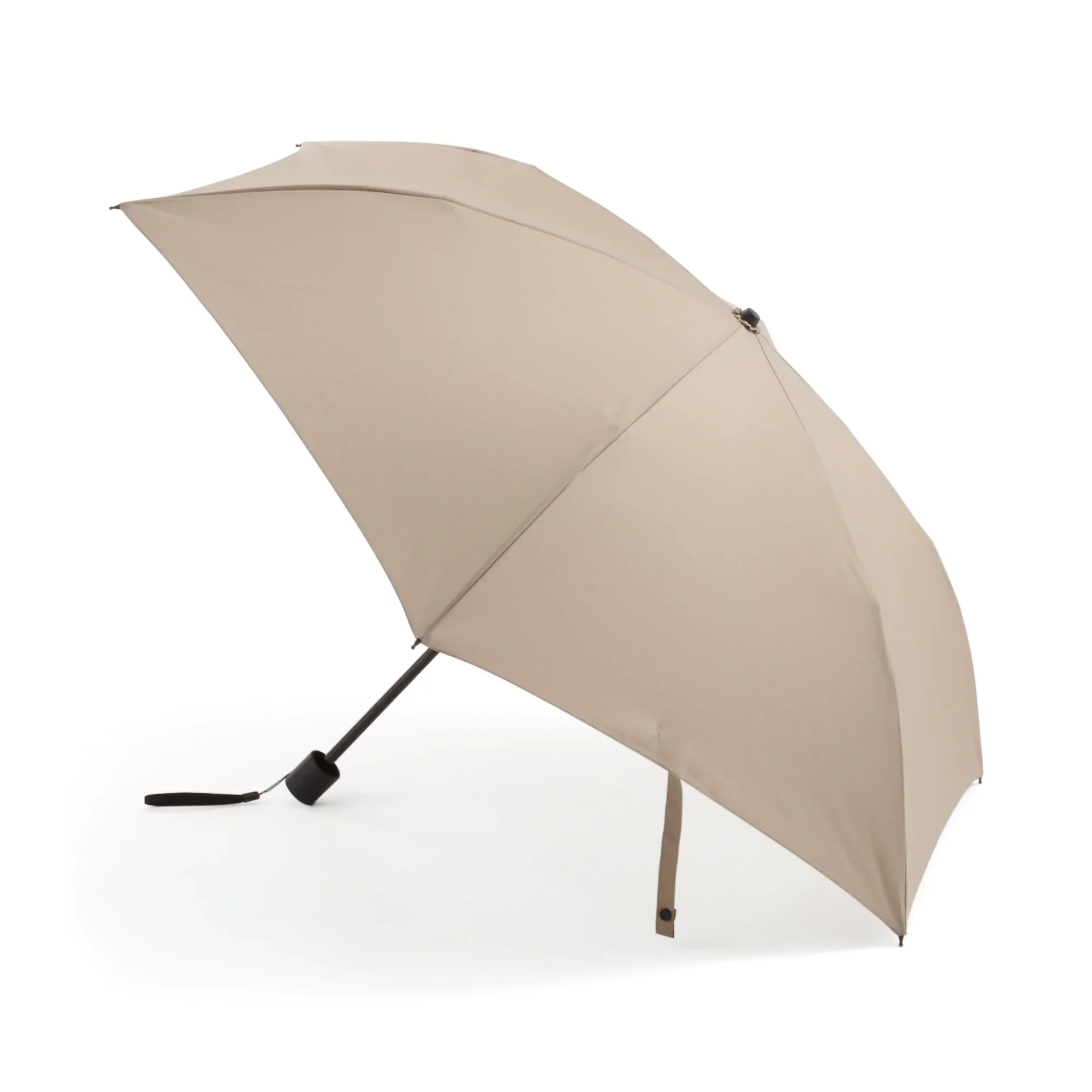 2 Way Foldable Umbrella Beige - Image 3