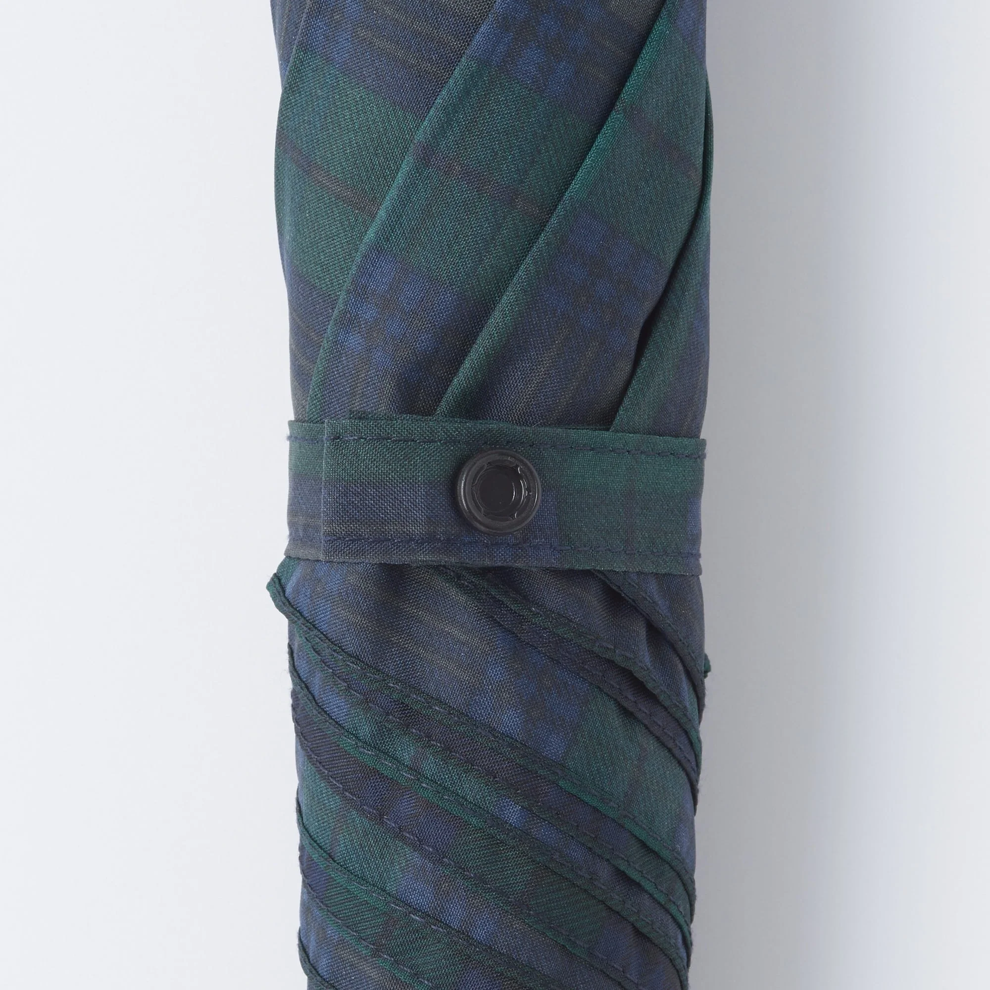 2 Way Foldable Umbrella - Dark Green Check - Image 5