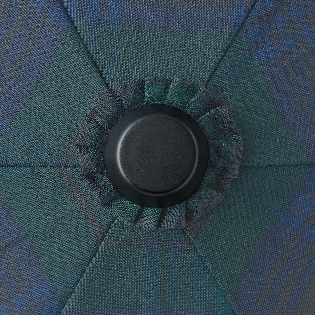2 Way Foldable Umbrella - Dark Green Check - Image 6