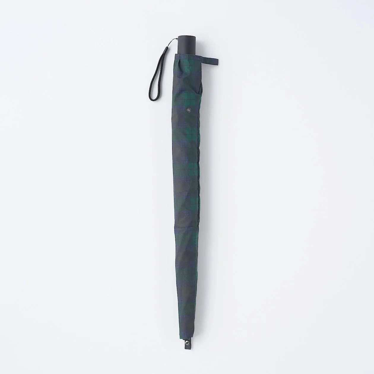 2 Way Foldable Umbrella - Dark Green Check - Image 9