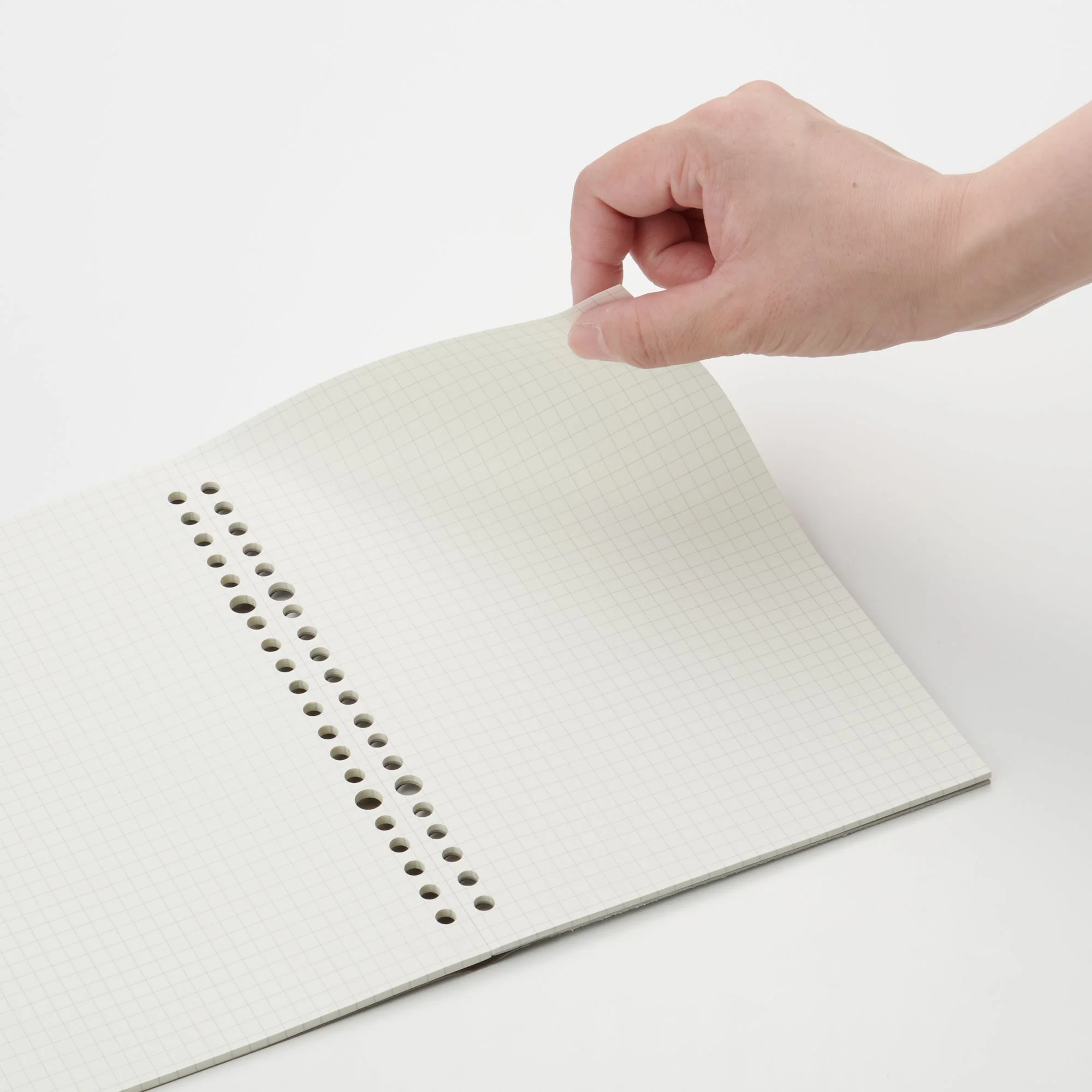 A5 Loose Leaf Paper Notebook Grid 5mm - Image 4