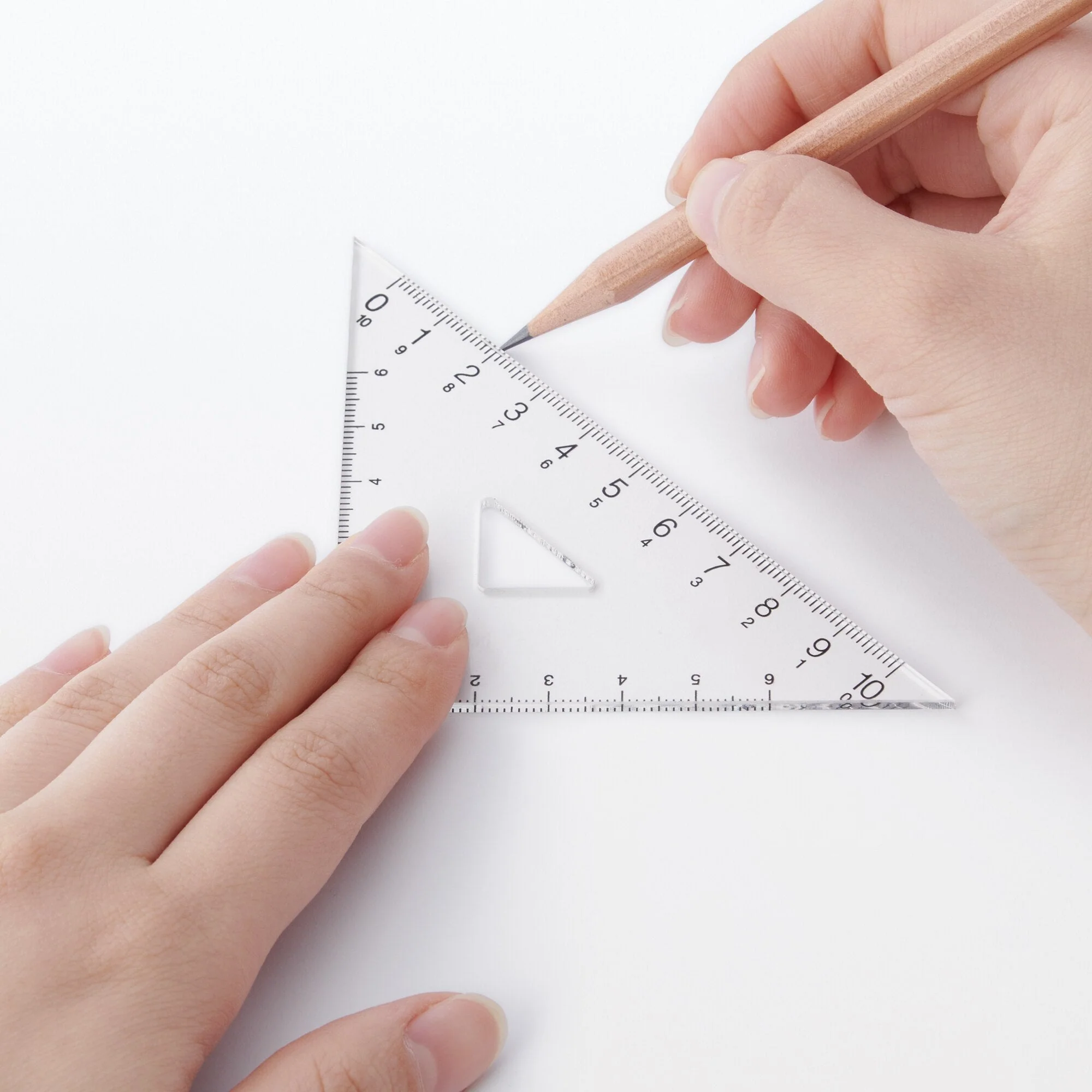 Acrylic Set Square - 45 Degrees - Image 4