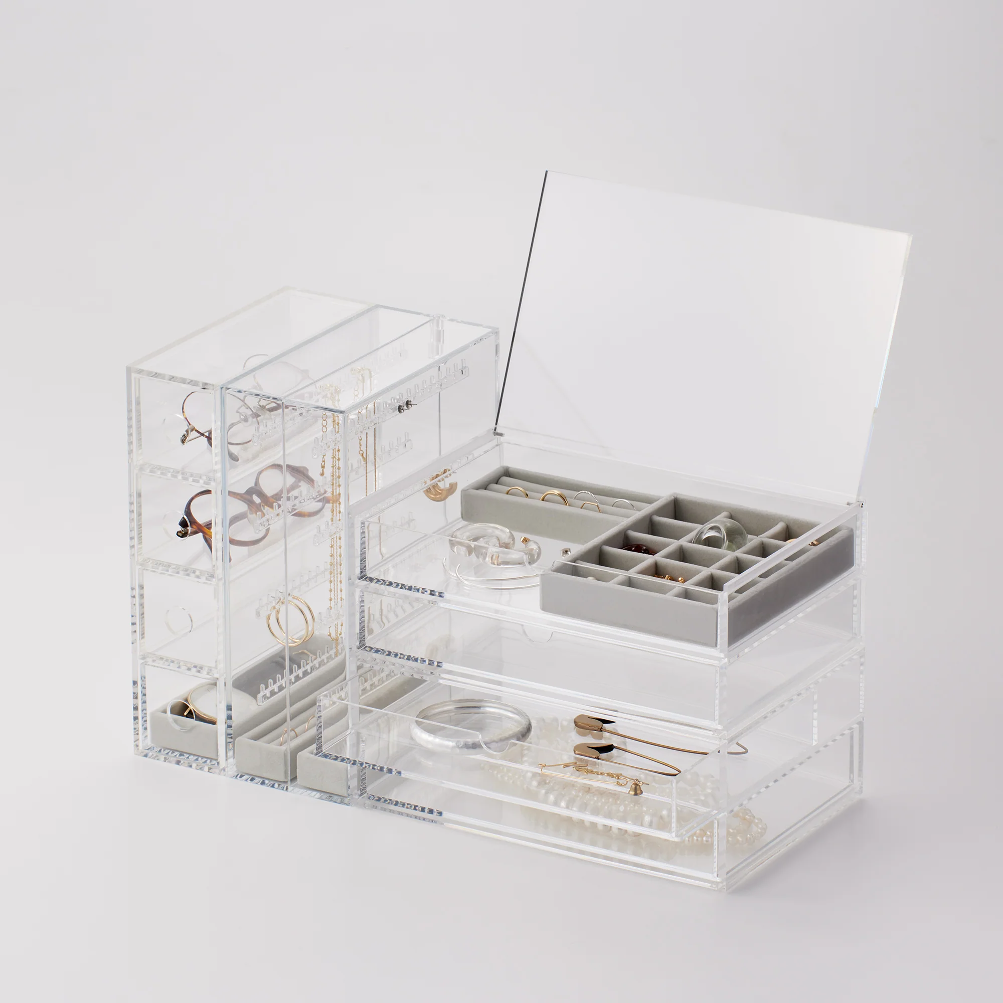 Acrylic Storage Large Case 2 Drawers - Image 7