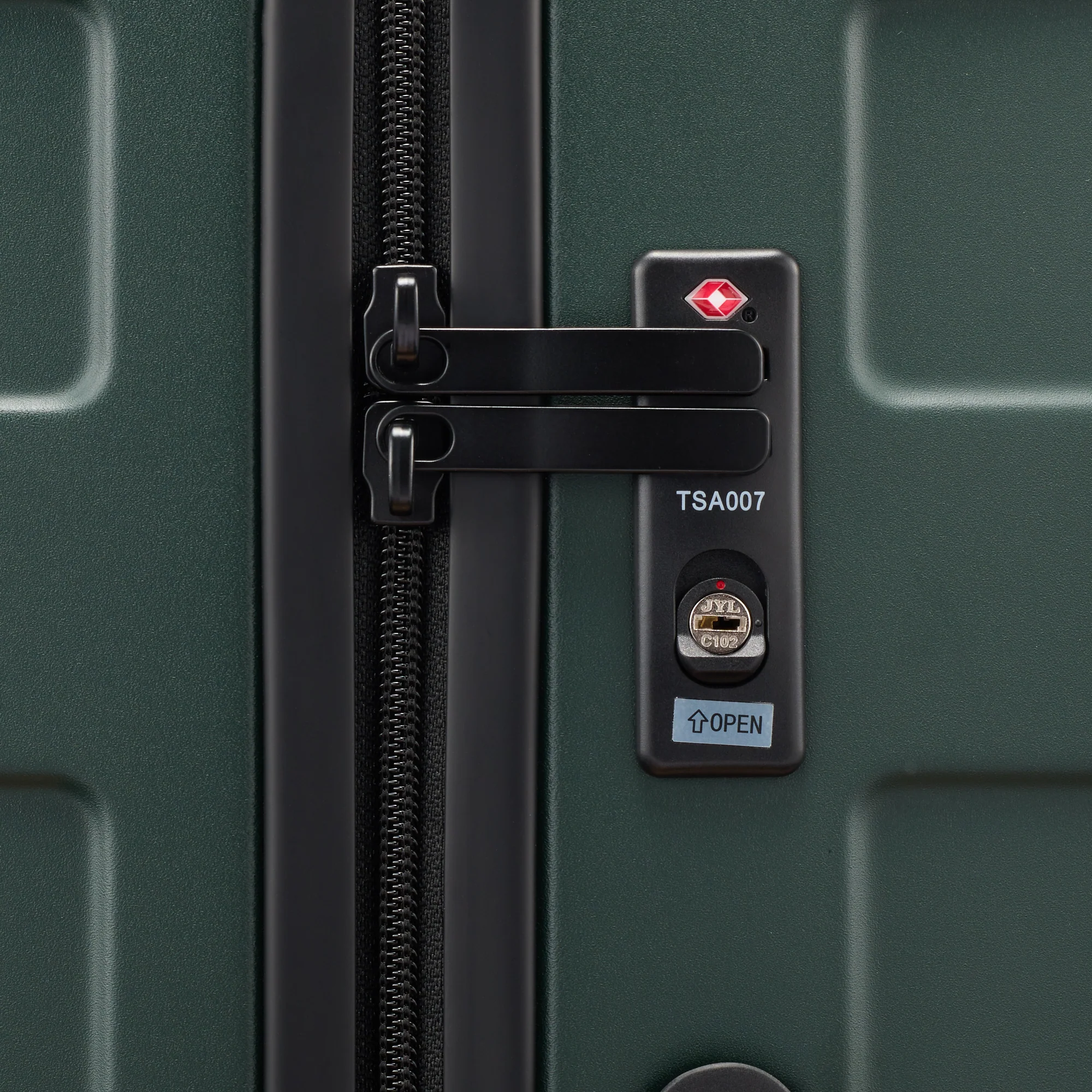 Adjustable Handle Hard Shell Suitcase 75L - Khaki Green | Check-In - Image 9