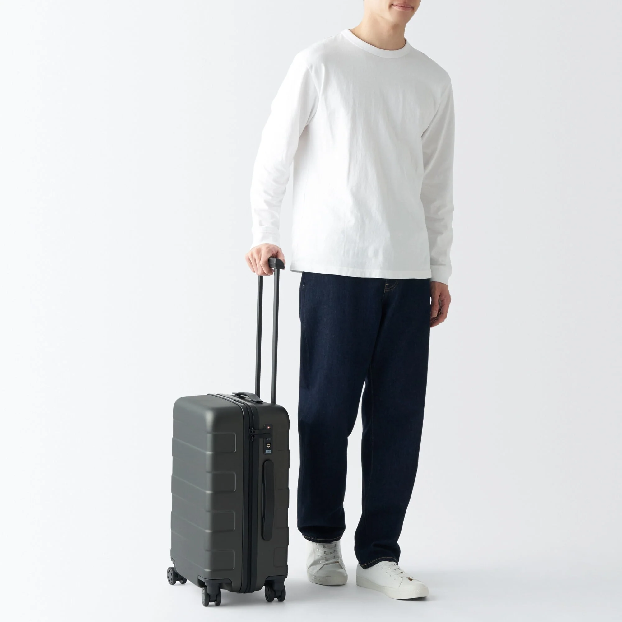 Adjustable Handle Hard Shell Suitcase 36L | Carry-On - Image 43