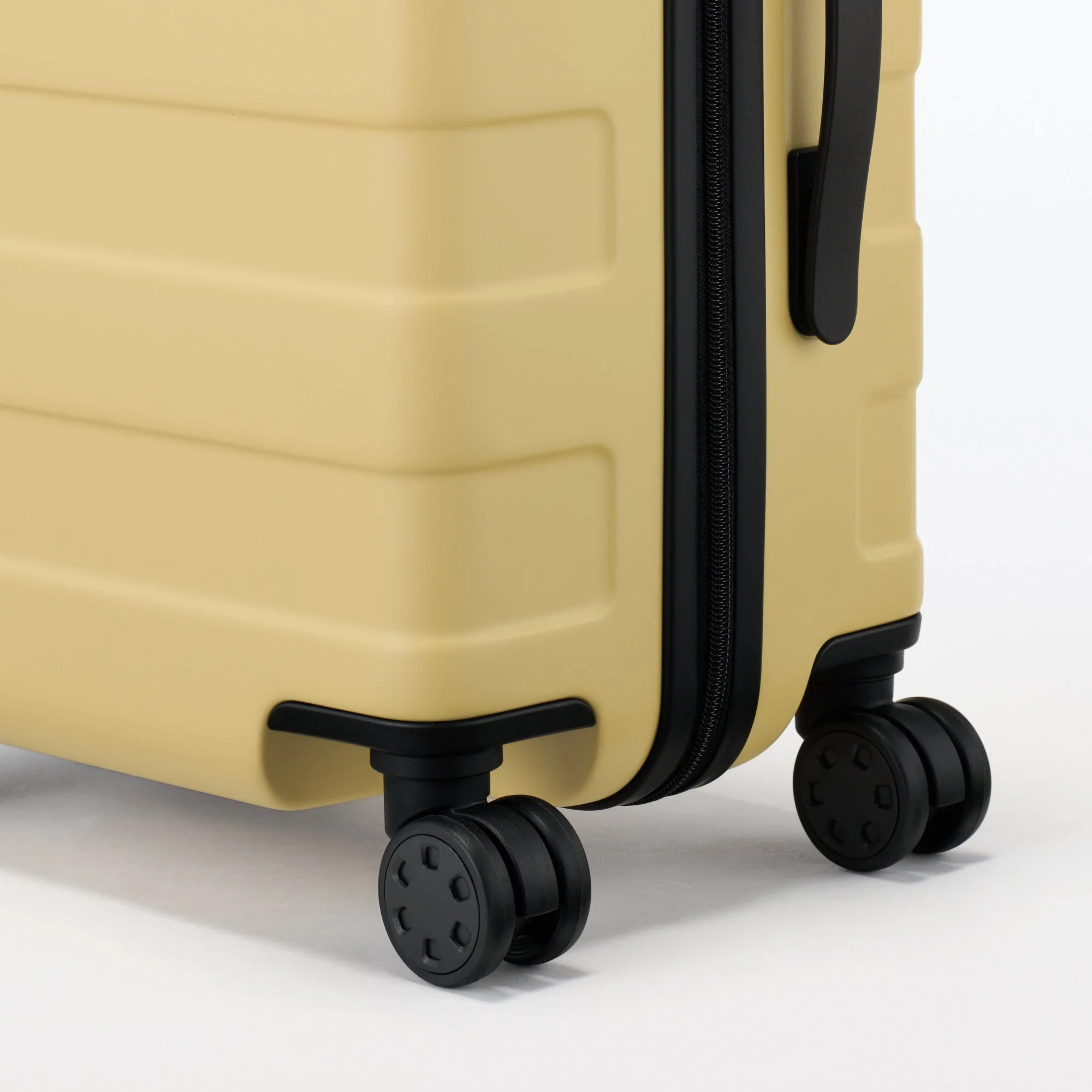 Adjustable Handle Hard Shell Suitcase 36L - Light Yellow | Carry-On - Image 10