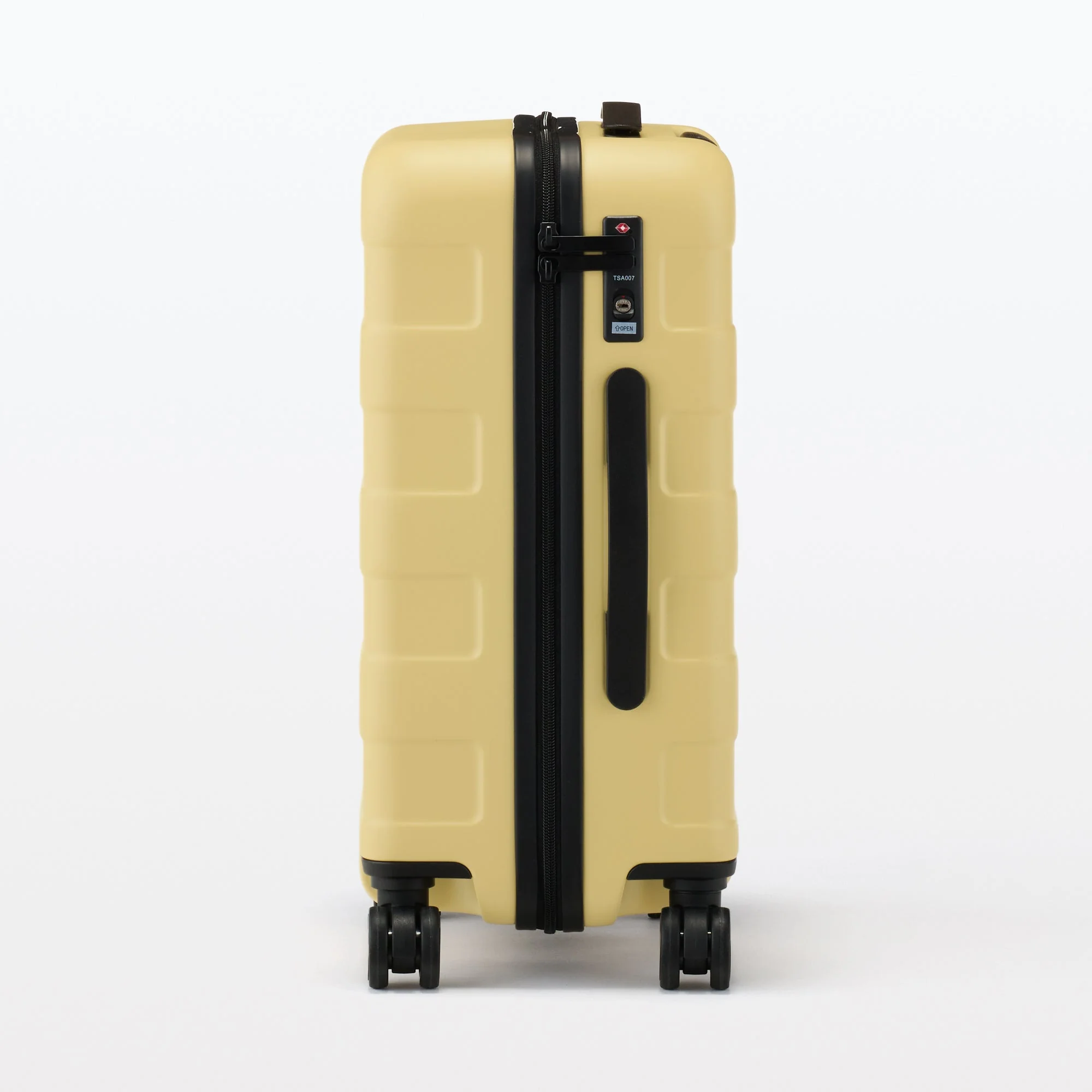 Adjustable Handle Hard Shell Suitcase 36L - Light Yellow | Carry-On - Image 4