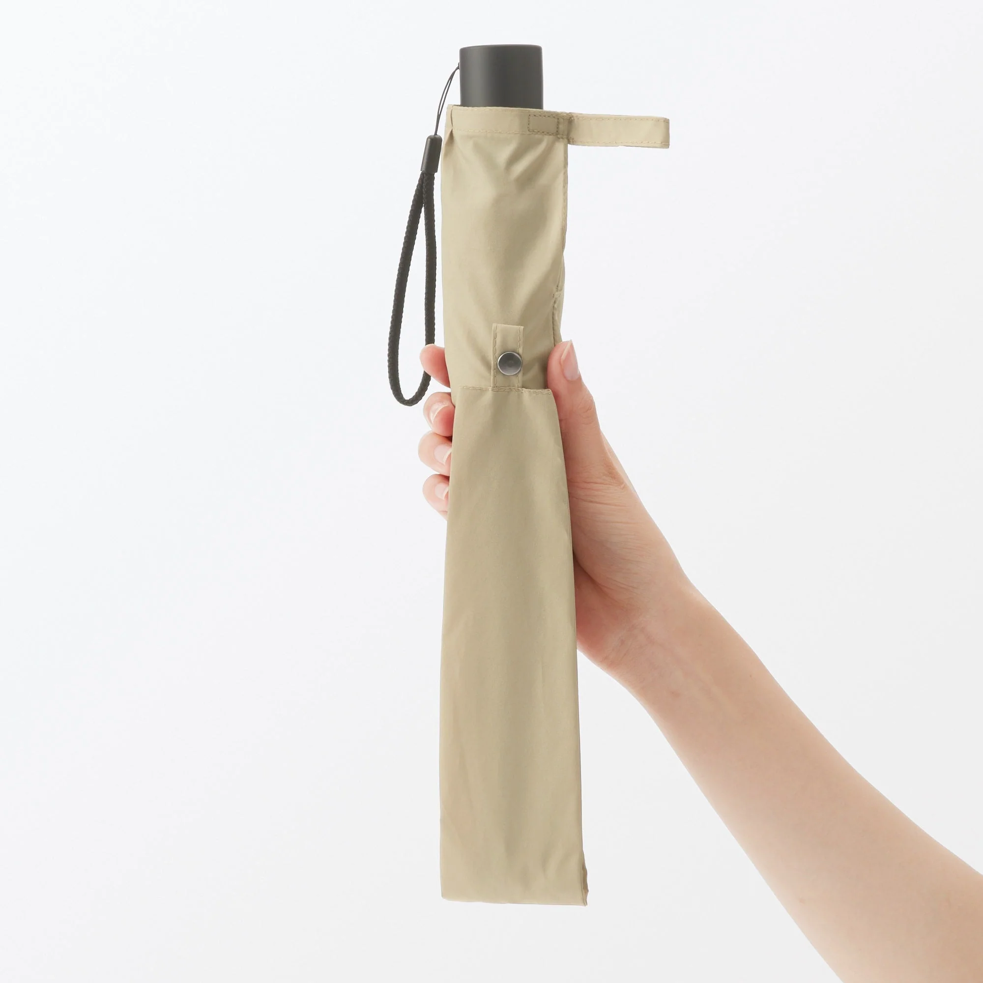 All-Weather 2-Way Foldable Umbrella - Beige - Image 12