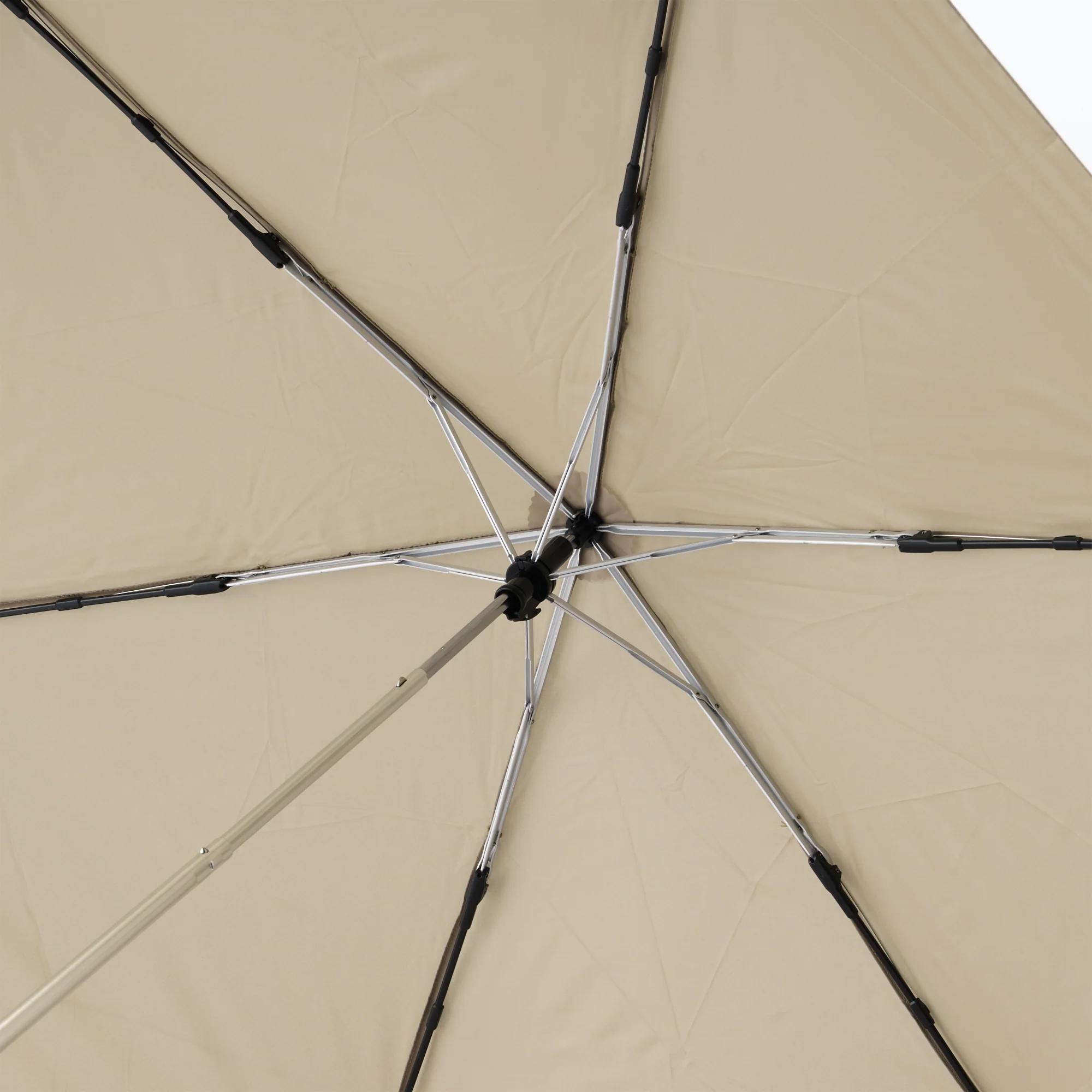 All-Weather Foldable Umbrella Beige - Image 8