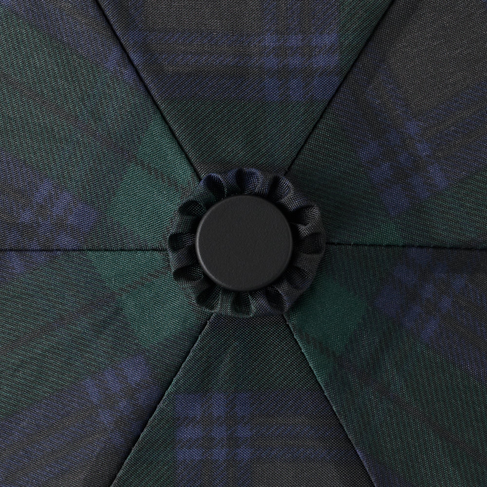 All-Weather Foldable Umbrella Dark Green Check - Image 6