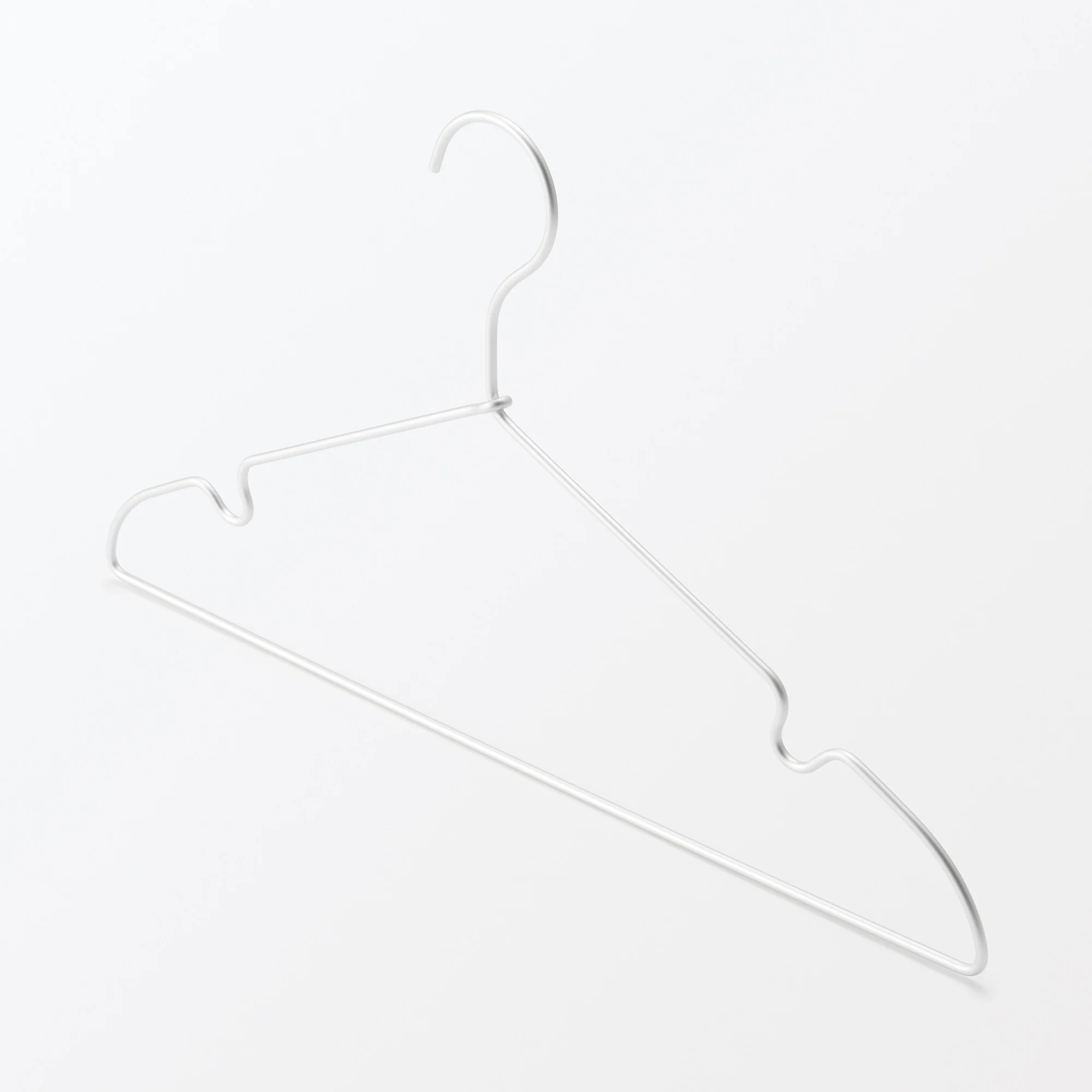 Aluminum Laundry Hanger with Notches - 16.5" (3 Pack) - Image 2
