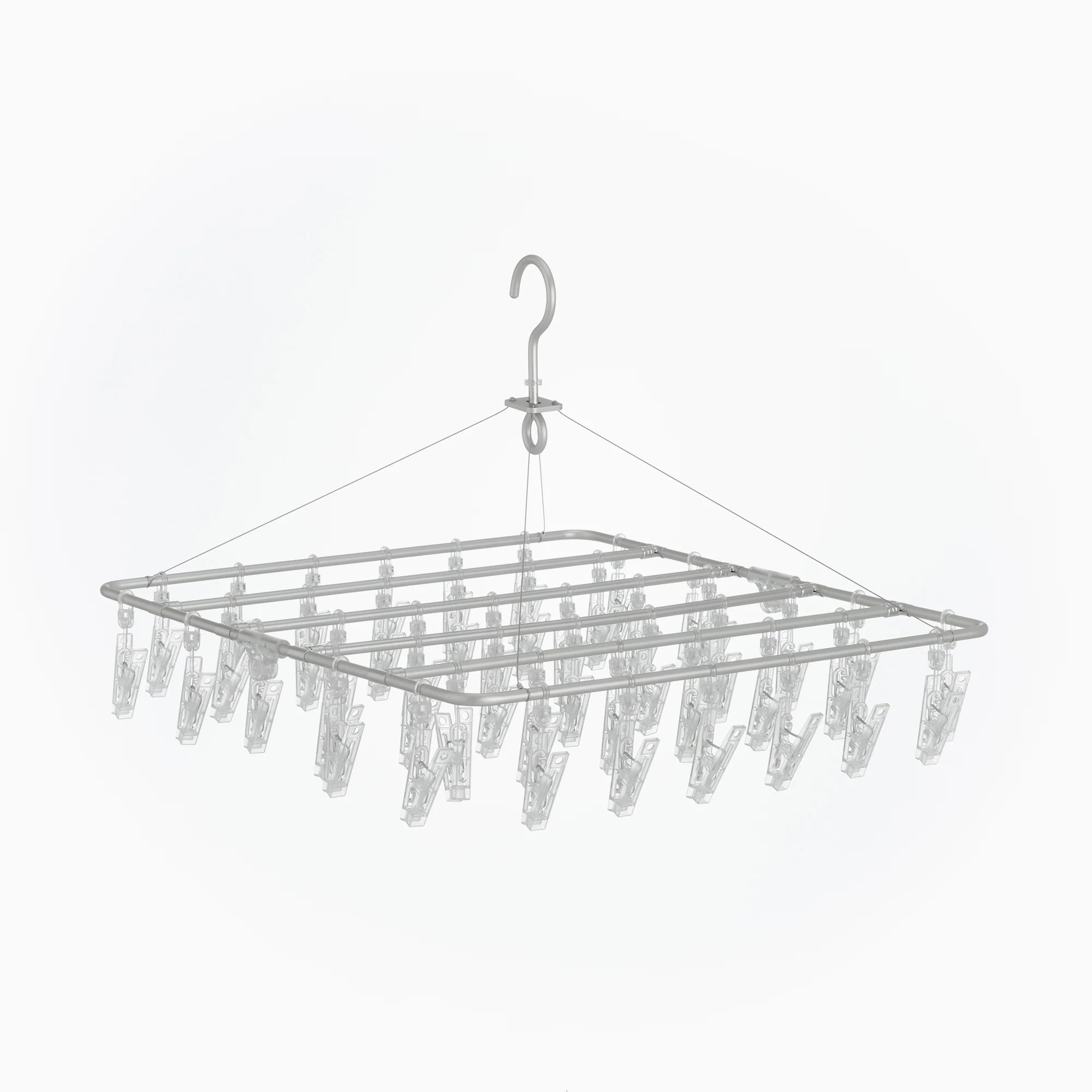 Aluminum Square Hanger with Pegs M 49x45cm - Image 3