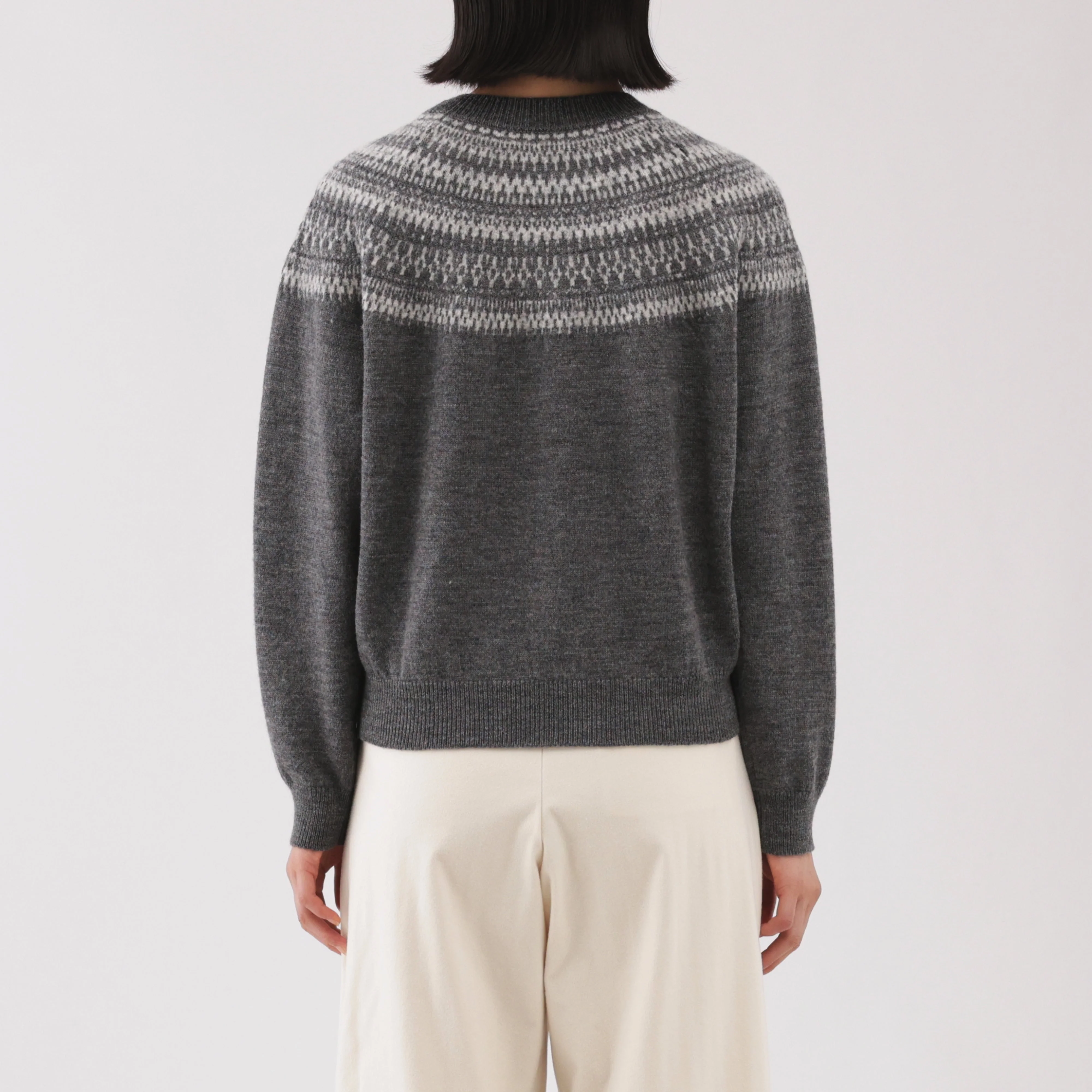 Andes Wool Blend Jacquard Sweater - Image 13