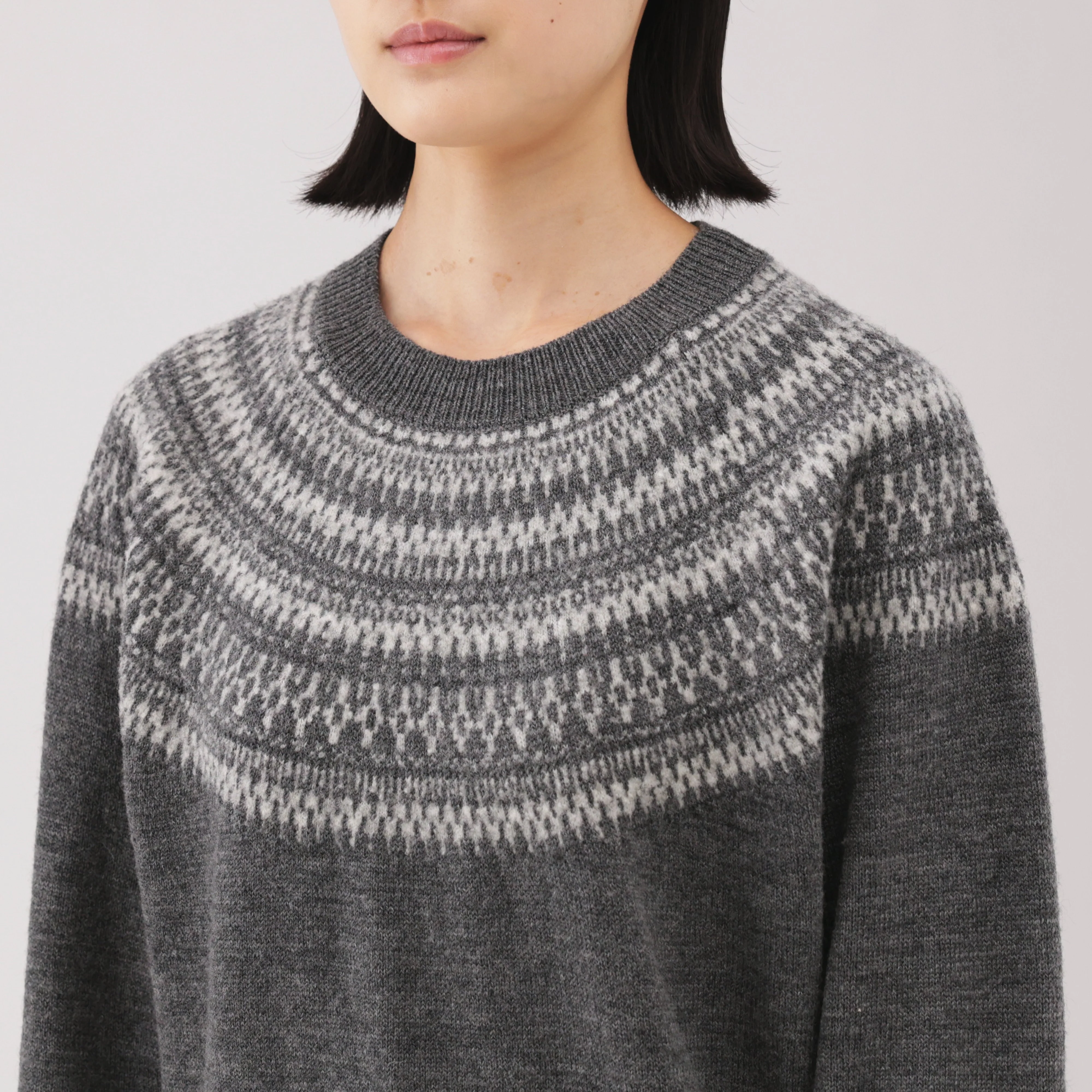 Andes Wool Blend Jacquard Sweater - Image 14