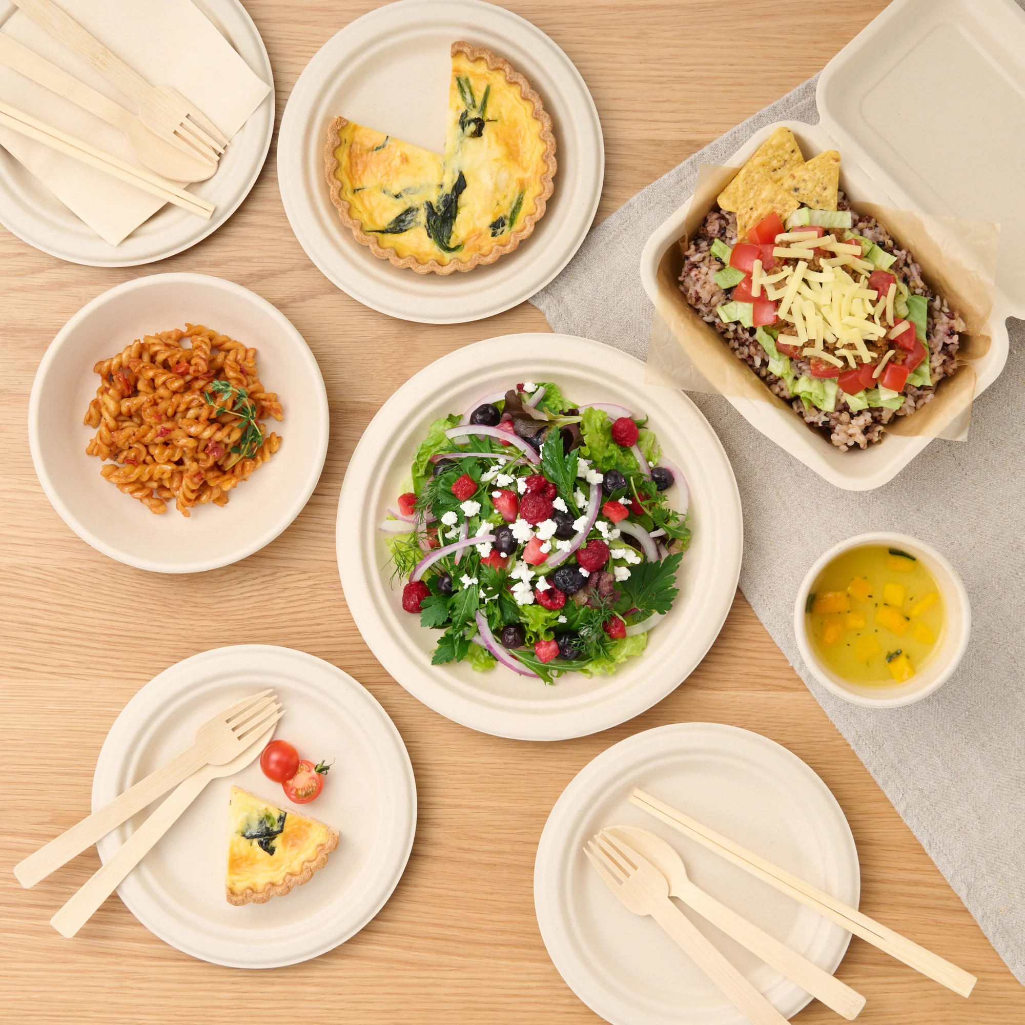 Bamboo Compostable Forks (10 Pack) - Image 6