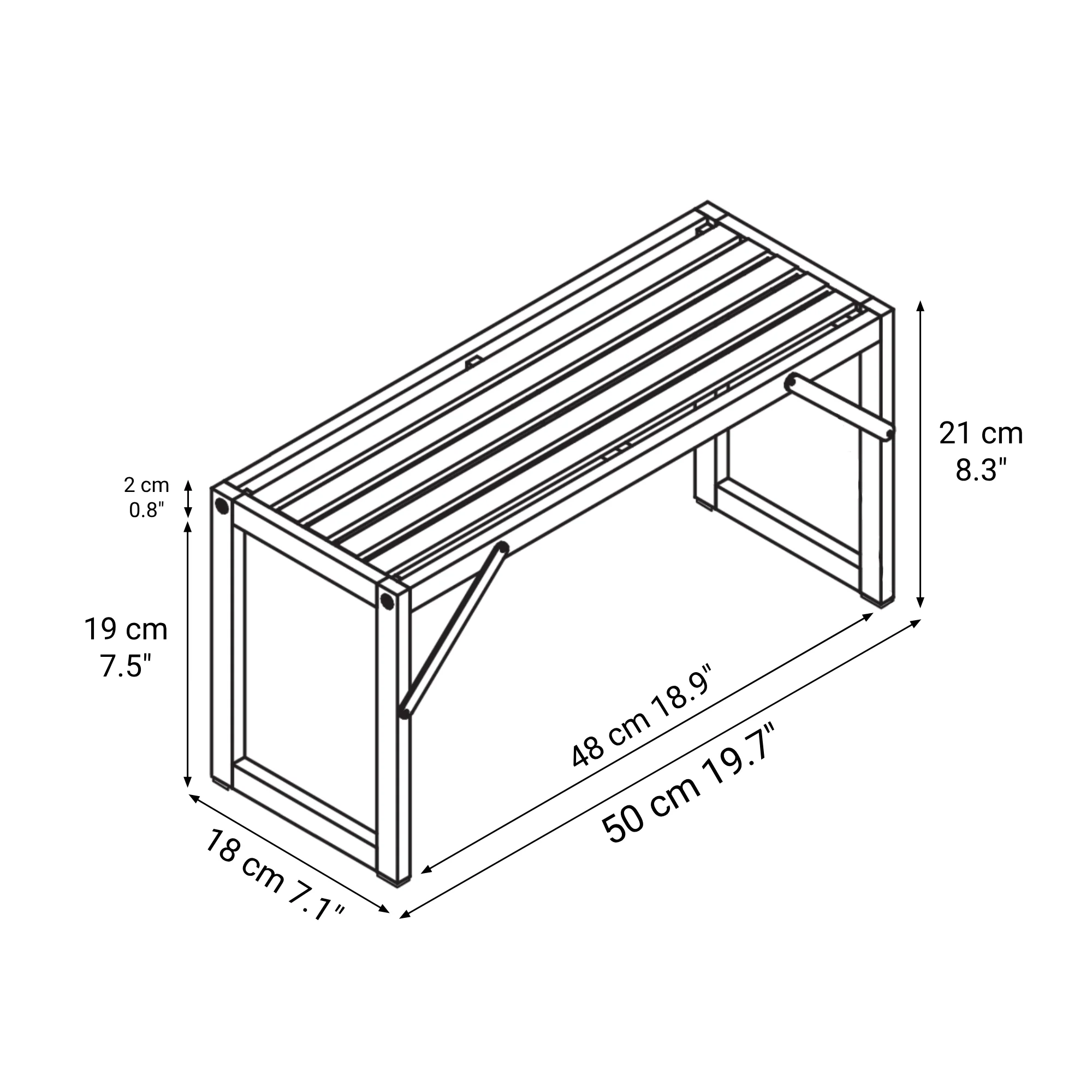 Bamboo Multi-Purpose Rack 1 Tier - Image 7