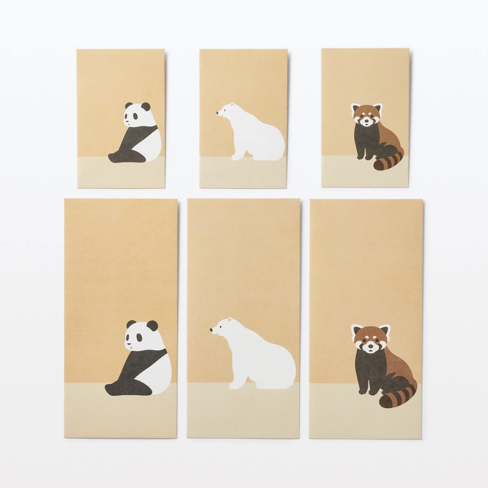 Bamboo Paper Petit Envelope - Large - Giant Panda (3 Pack) - Image 5