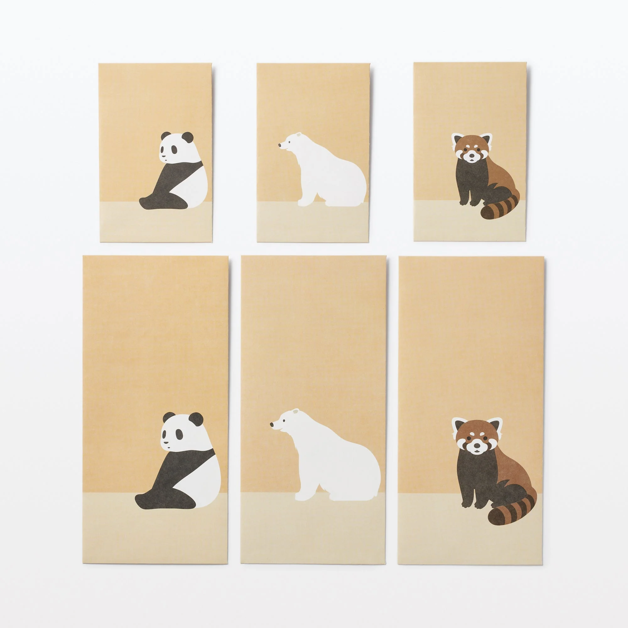 Bamboo Paper Petit Envelope - Small - Red Panda (3 Pack) - Image 4
