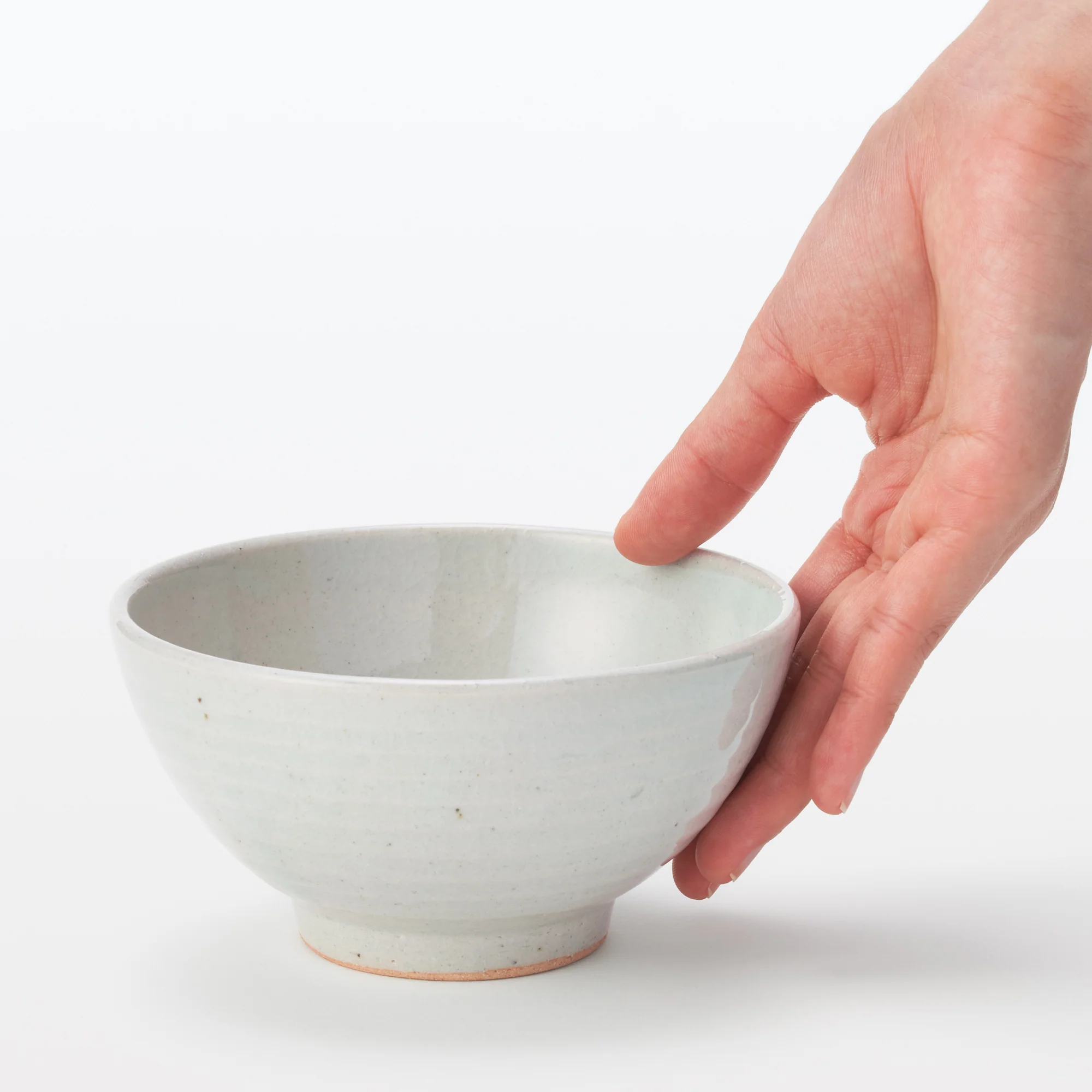 Banko Ware Rice Bowl - Transparent Glaze 5.2" - Image 2