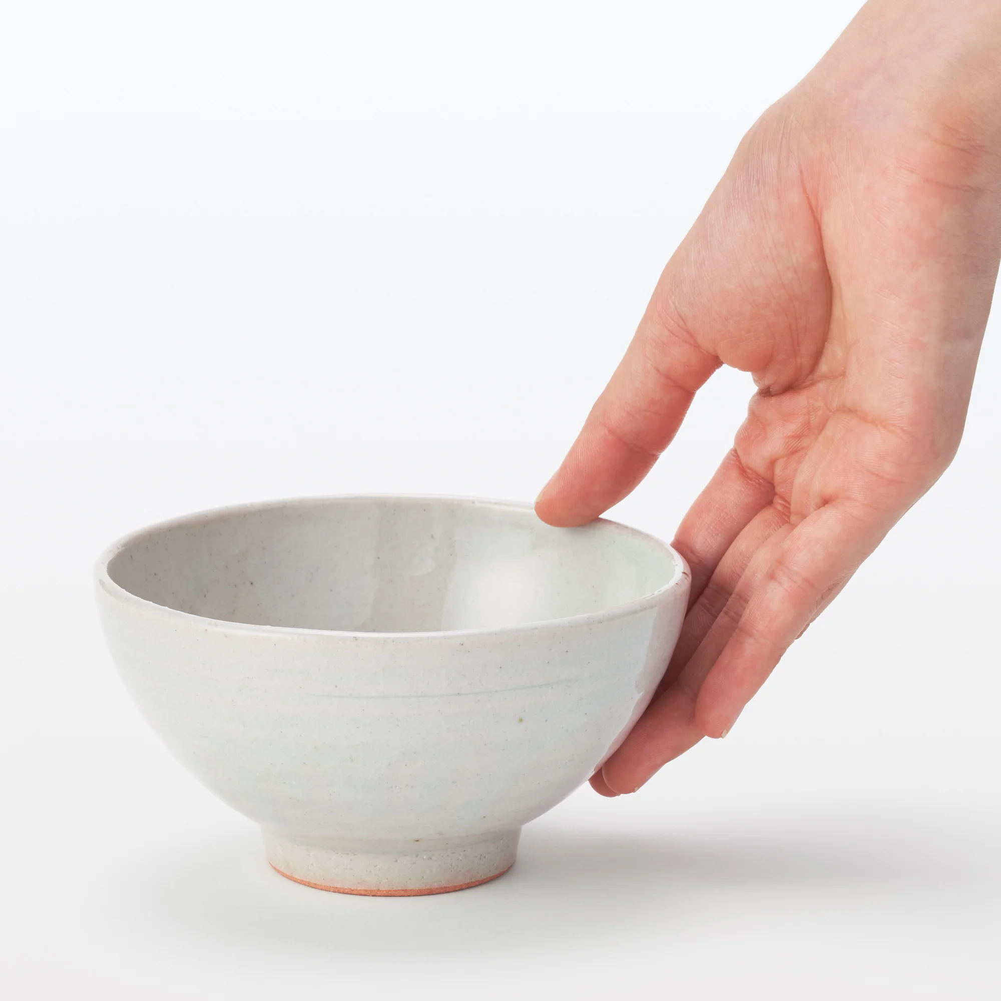 Banko Ware Rice Bowl - Transparent Glaze 4.8" - Image 3