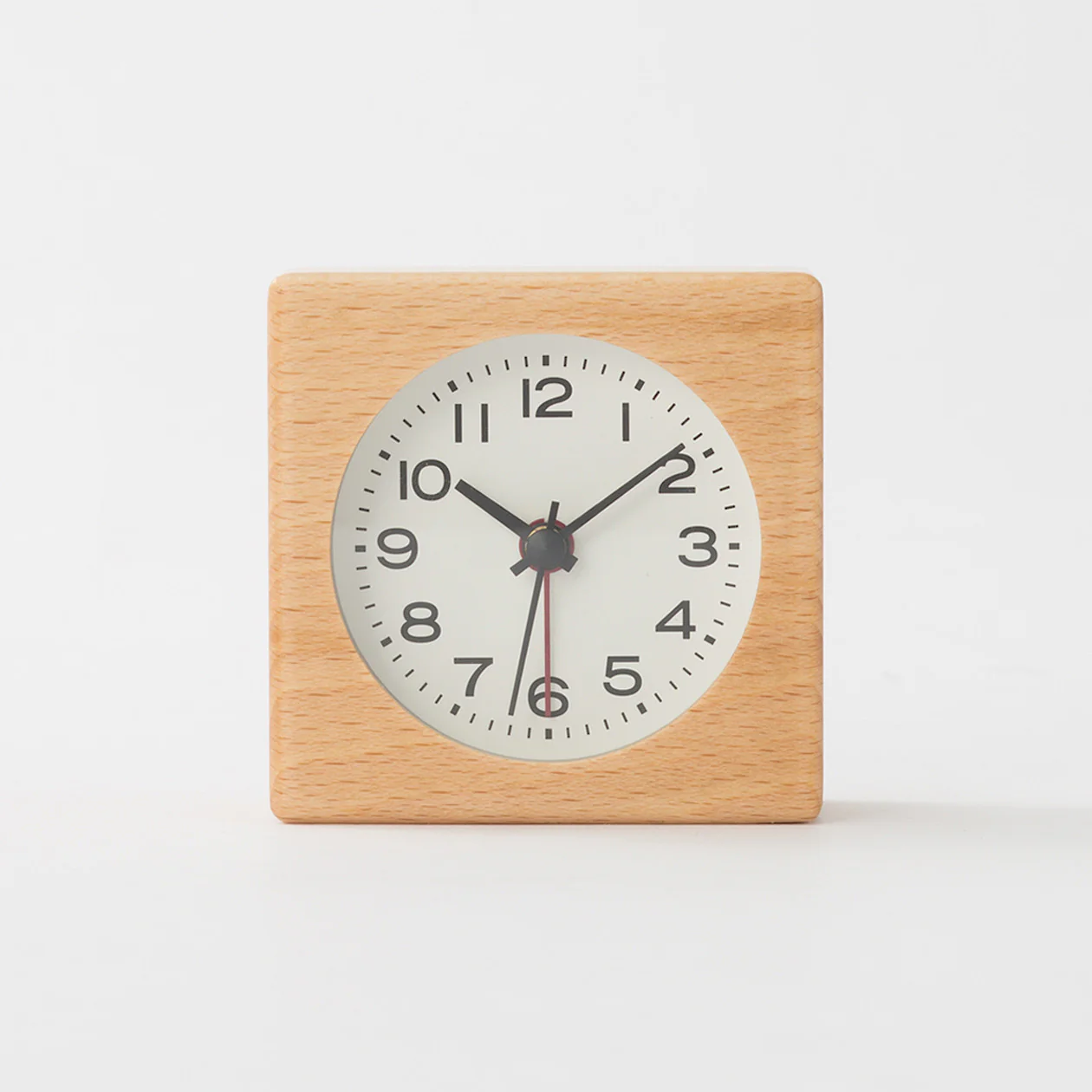 Beech Clock with Alarm Function - Image 2