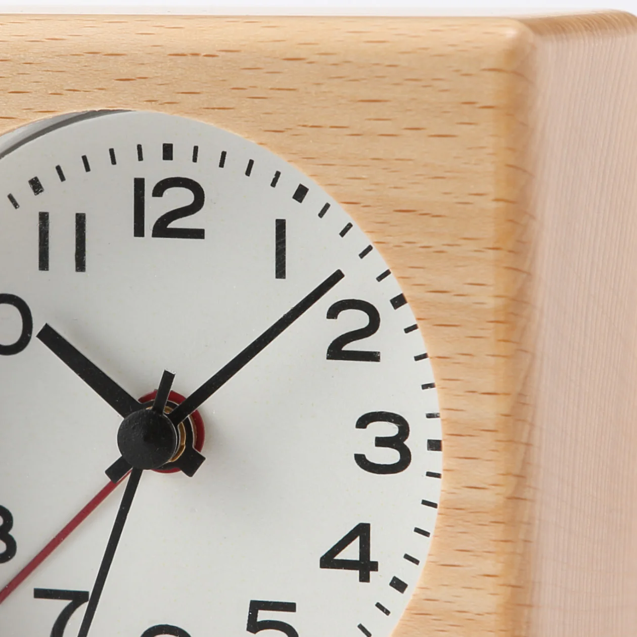 Beech Clock with Alarm Function - Image 3