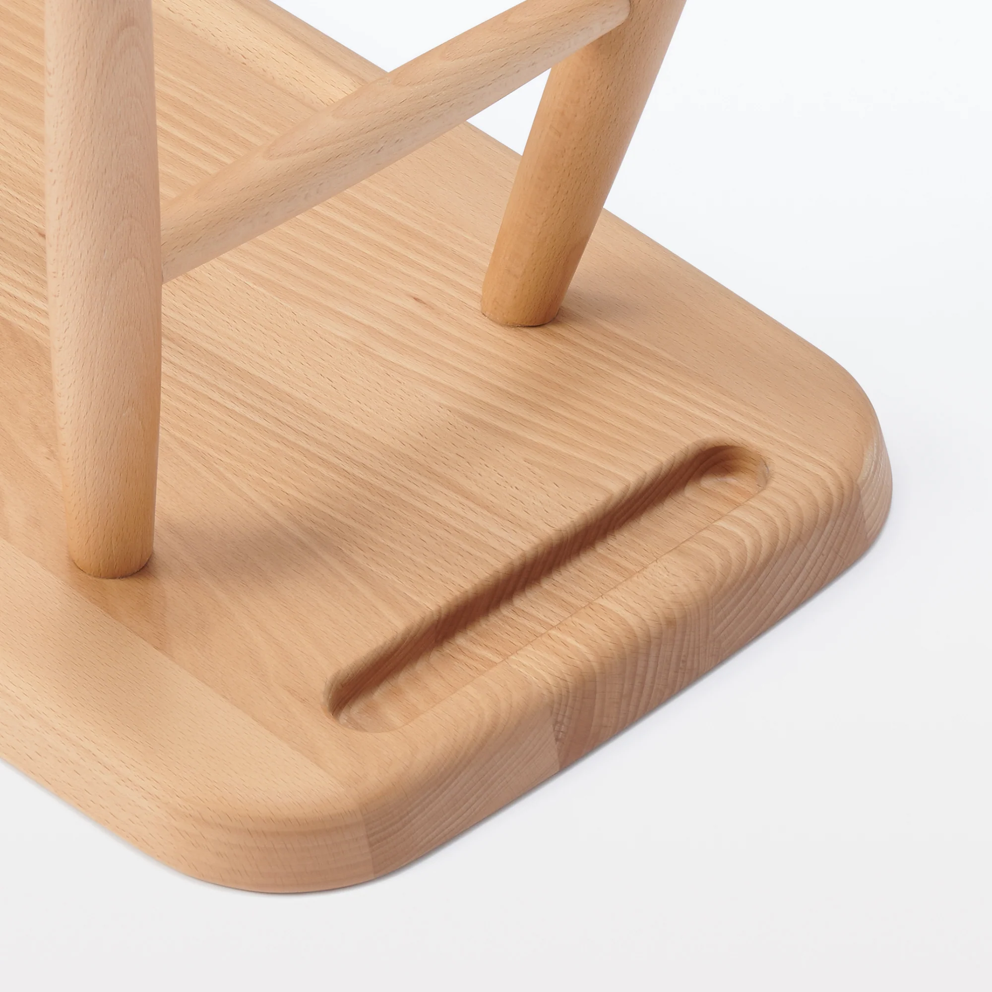Beech Wood Bench with Round Legs - Image 4