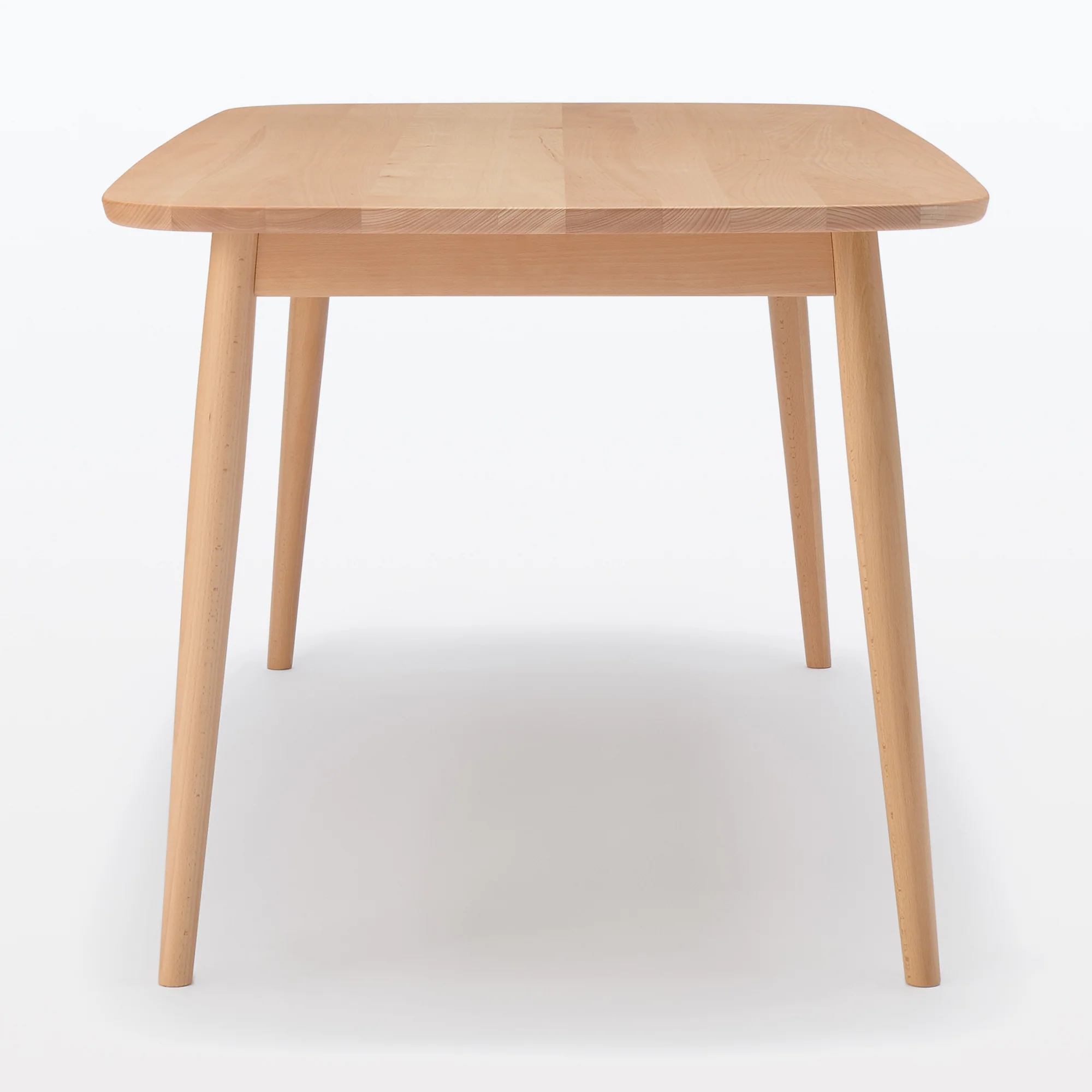 [HD] Beech Wood Table with Round Legs - W 70.9" - Image 3