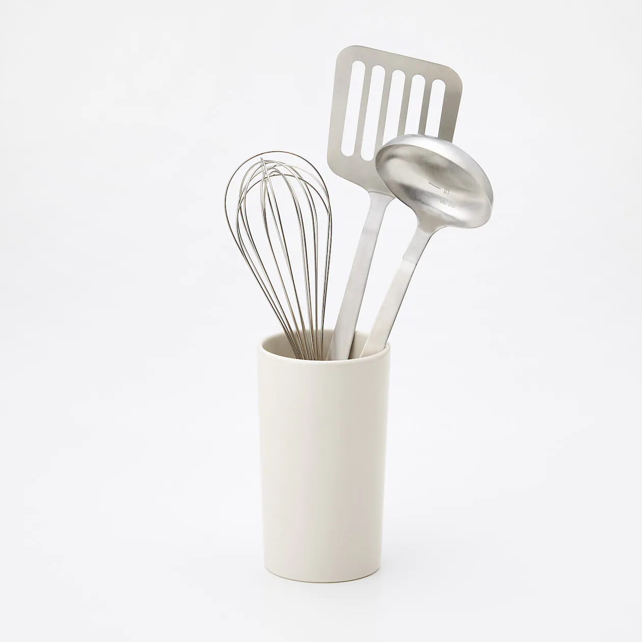 Beige Porcelain Kitchen Tool Stand - Image 2