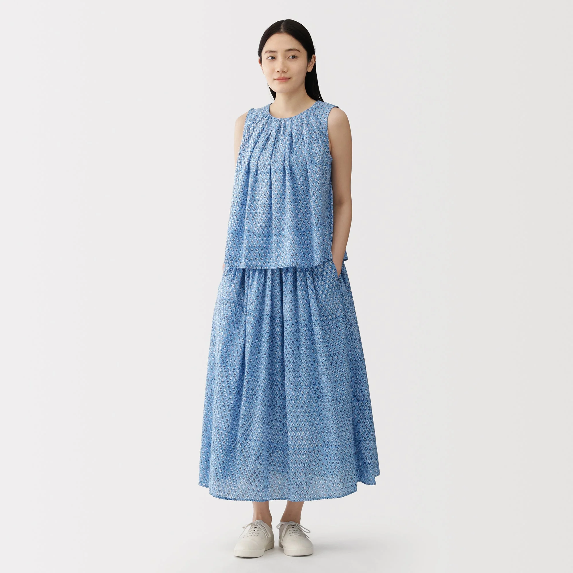 Block Print Gathered Skirt - Image 14