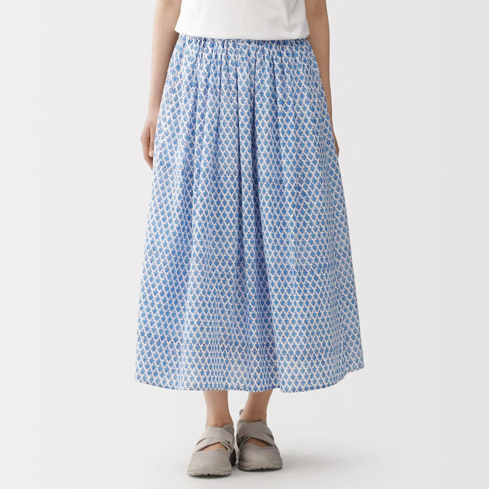 Block Print Gathered Skirt - Image 3