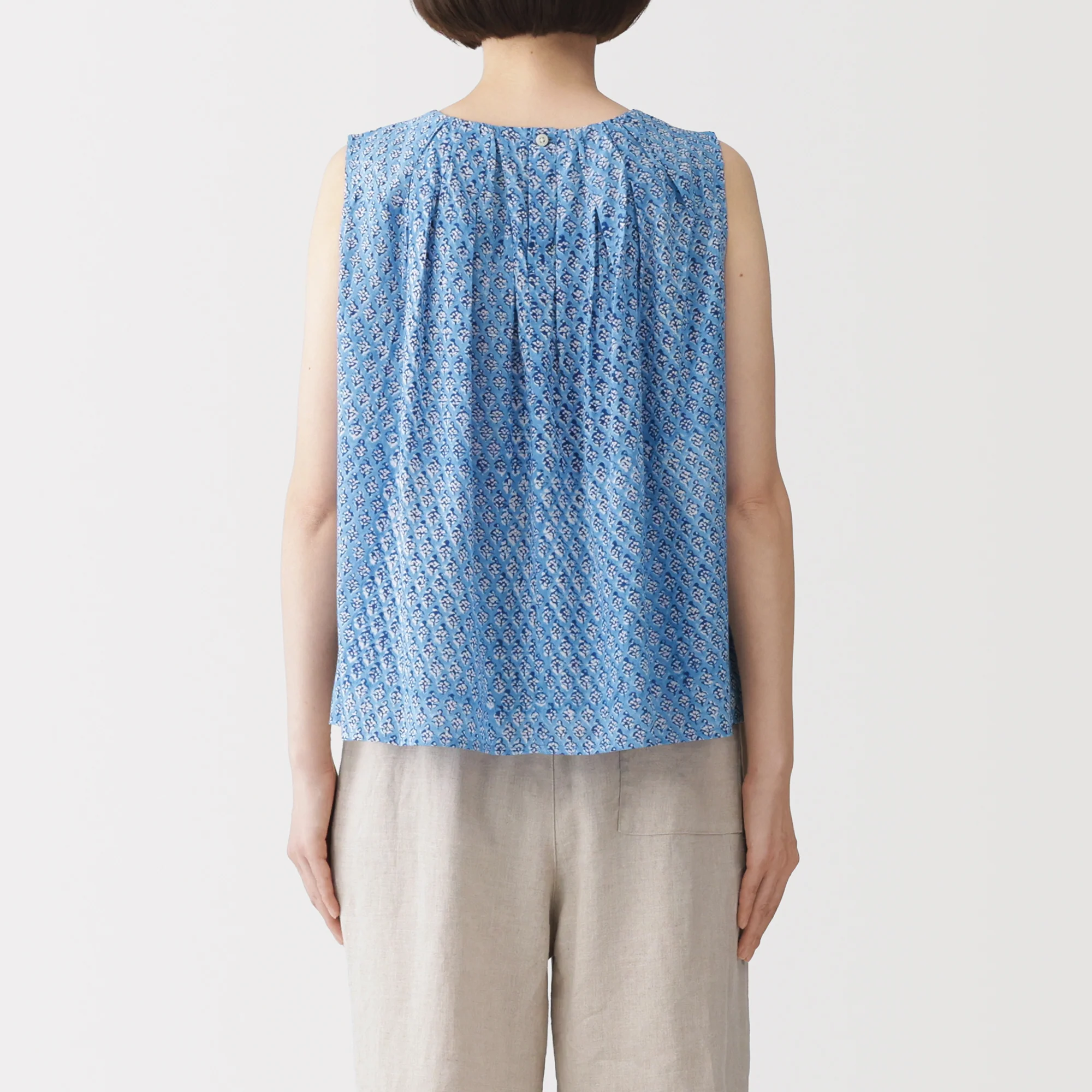 Block Print Sleeveless Blouse - Image 14