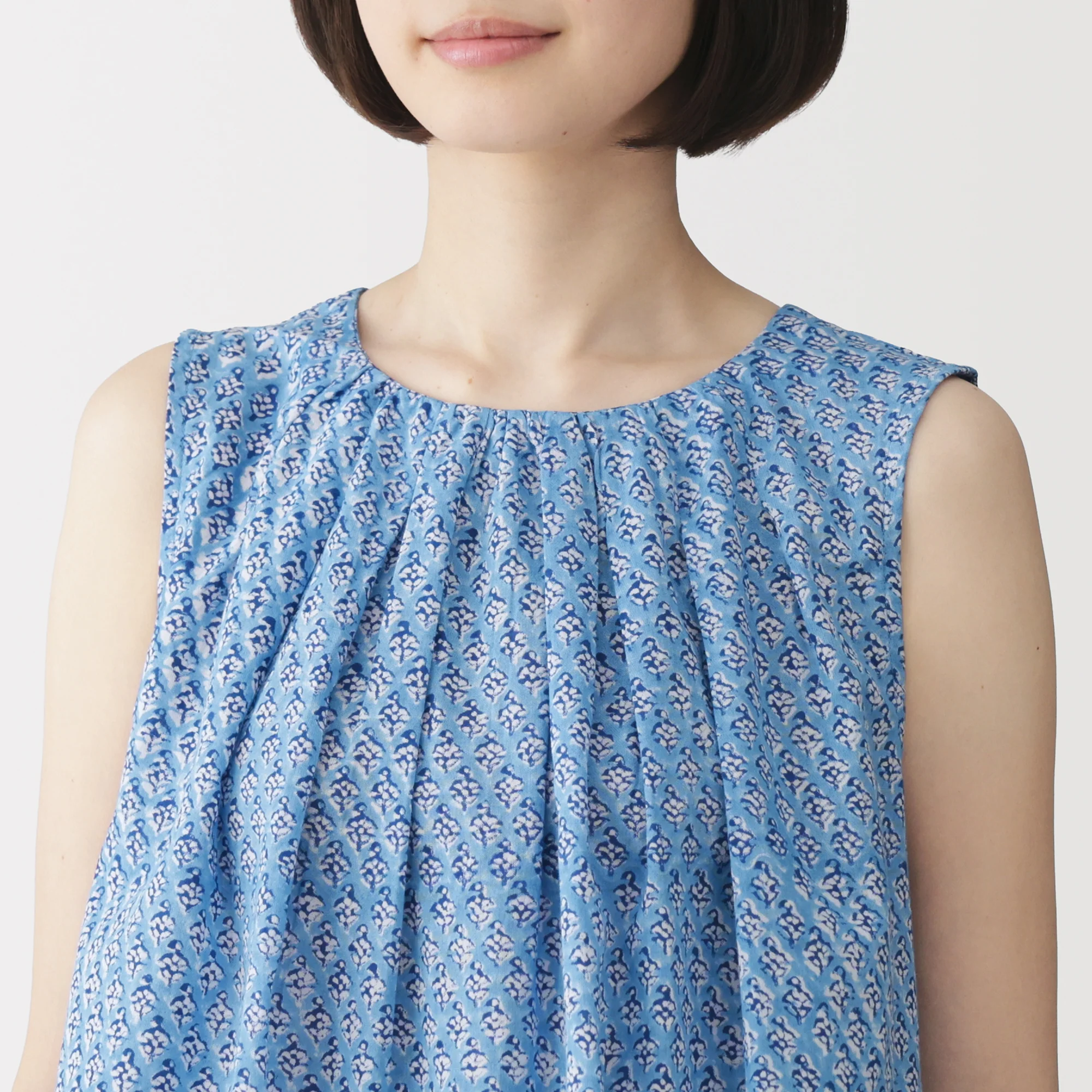 Block Print Sleeveless Blouse - Image 15