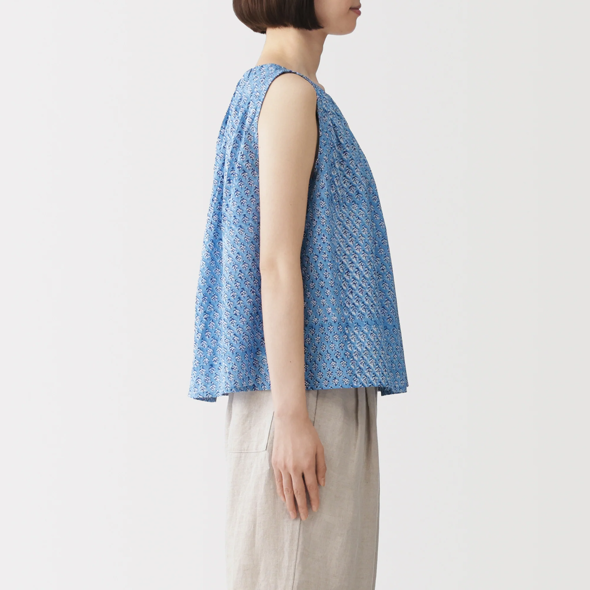 Block Print Sleeveless Blouse - Image 5