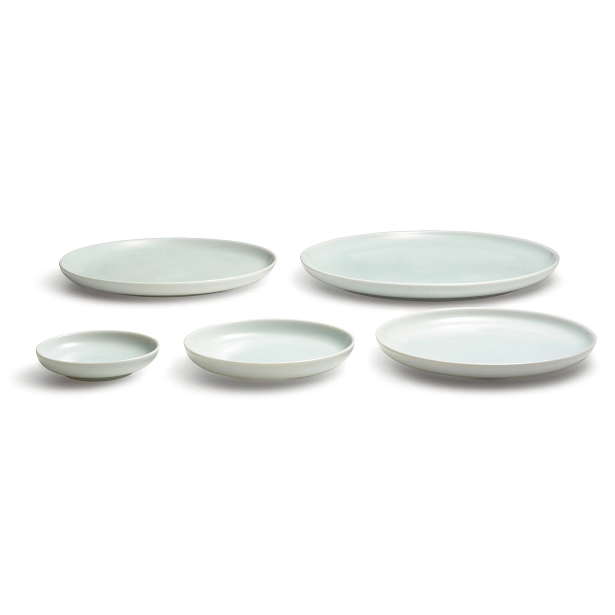 Blue White Porcelain Round Dish 5.3 x 0.8" - Image 6