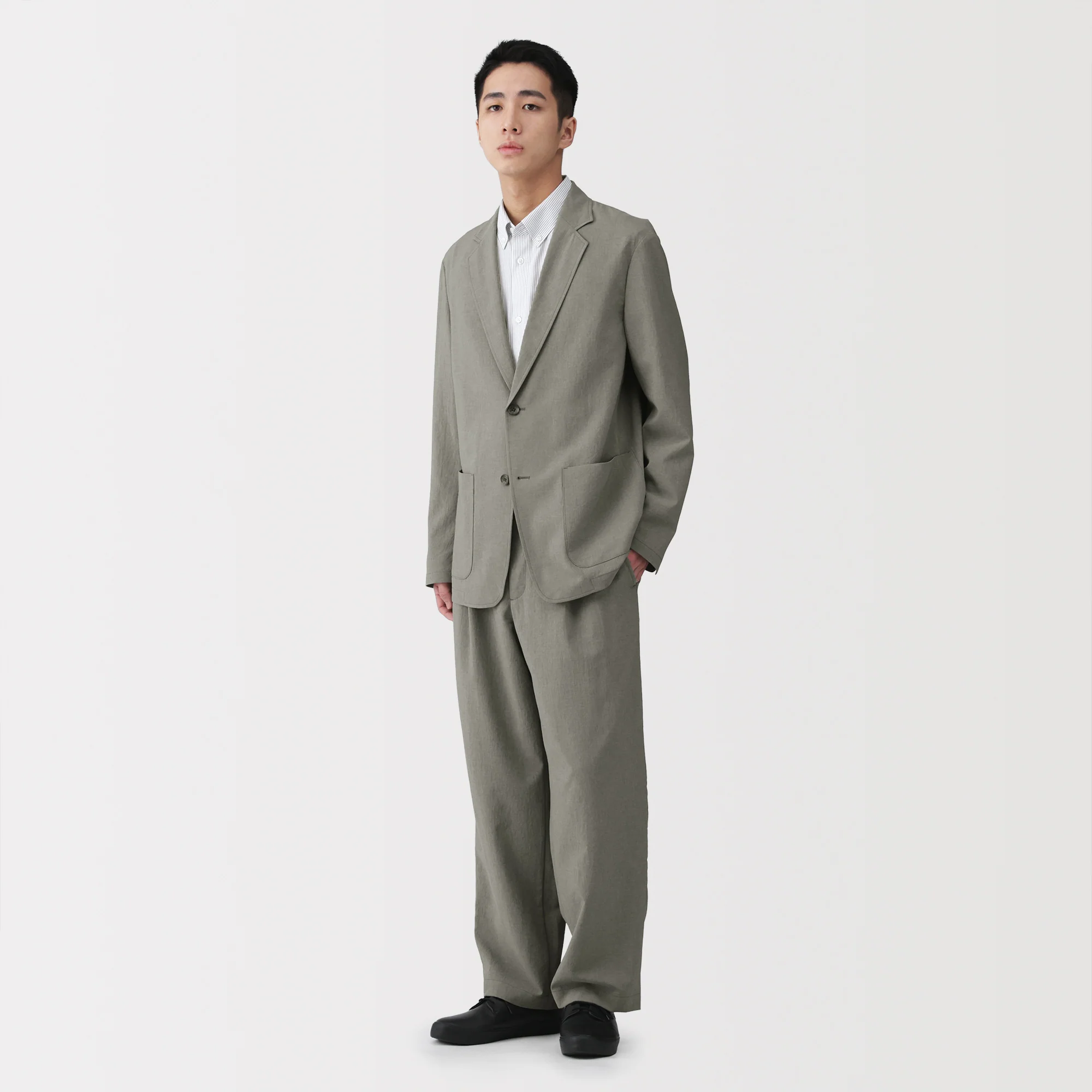 Breathable Double-Pleated Pants