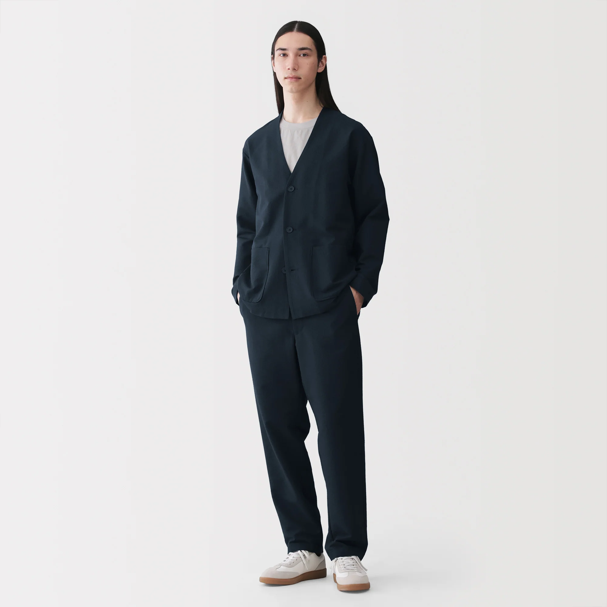 Breathable Seersucker Cardigan - Image 20