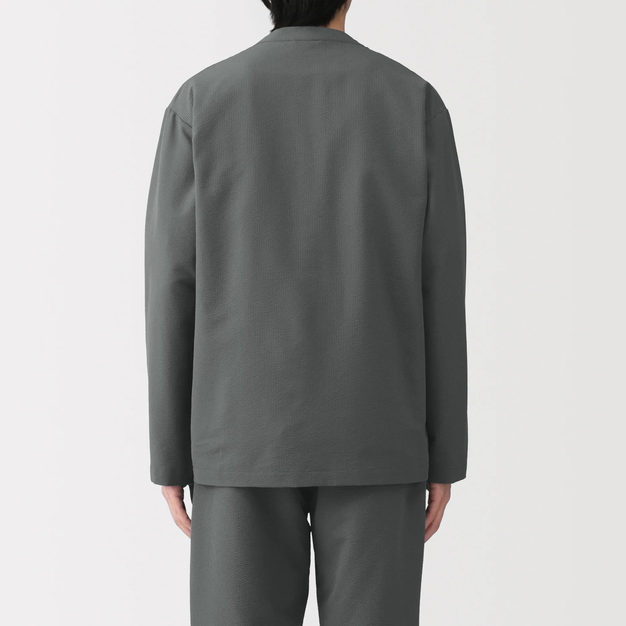 Breathable Seersucker Cardigan - Image 22