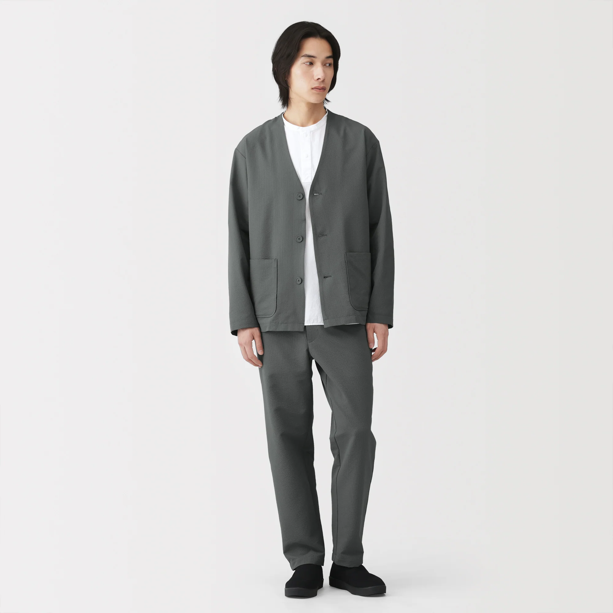 Breathable Seersucker Cardigan - Image 4