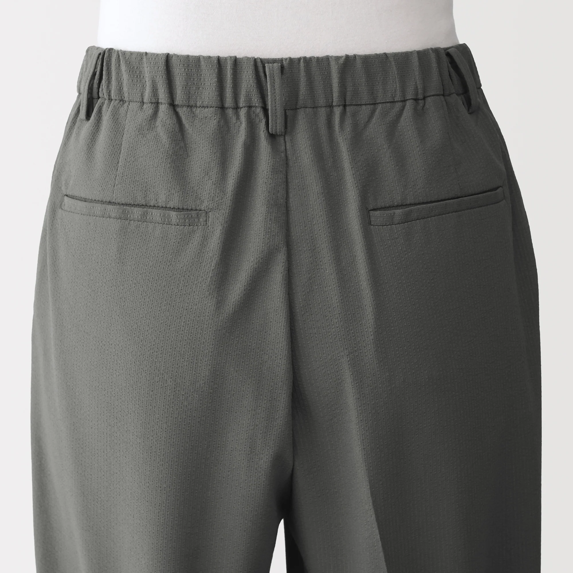 Breathable Seersucker Tapered Pants - Image 8