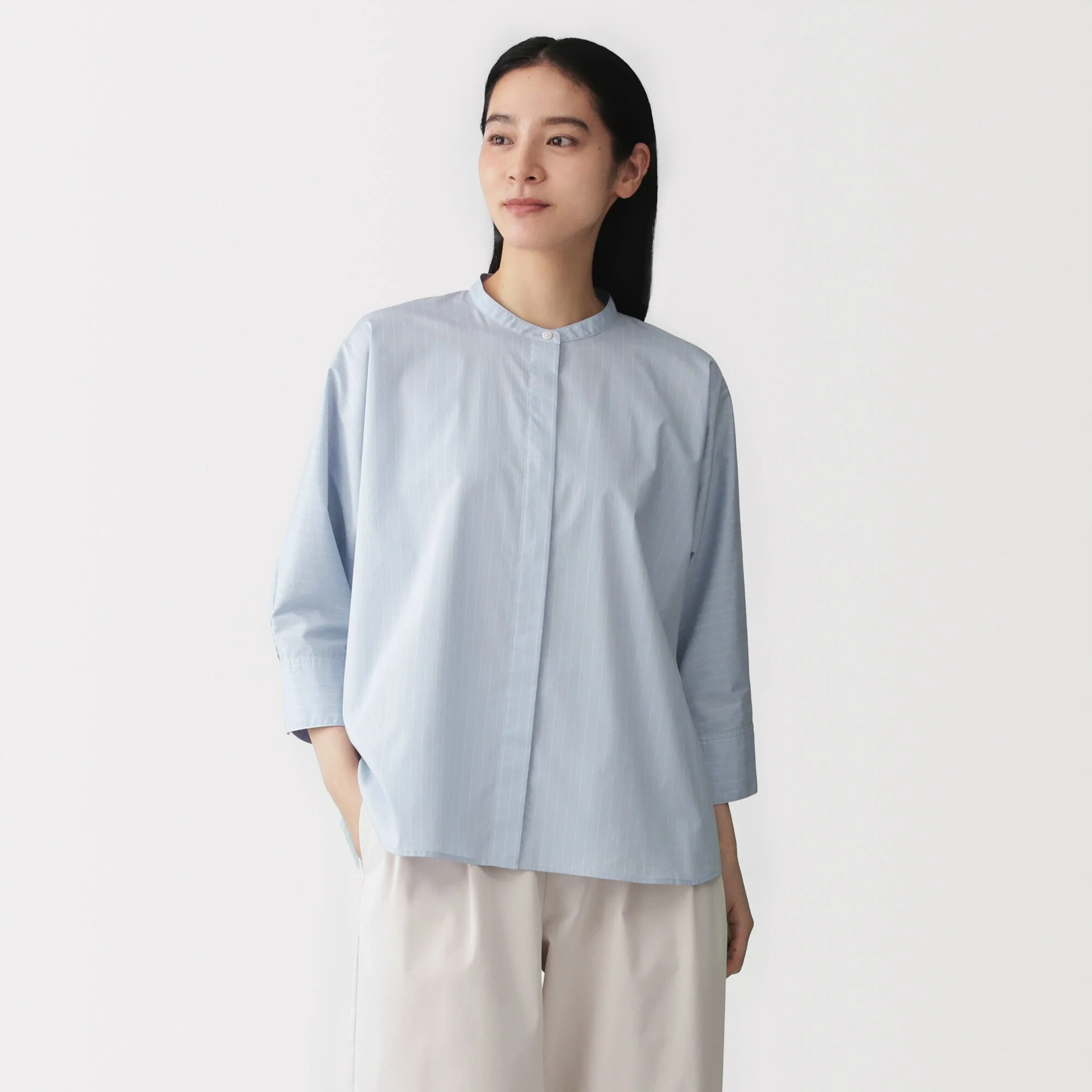 Broadcloth 3/4 Sleeve Shirt - Image 3