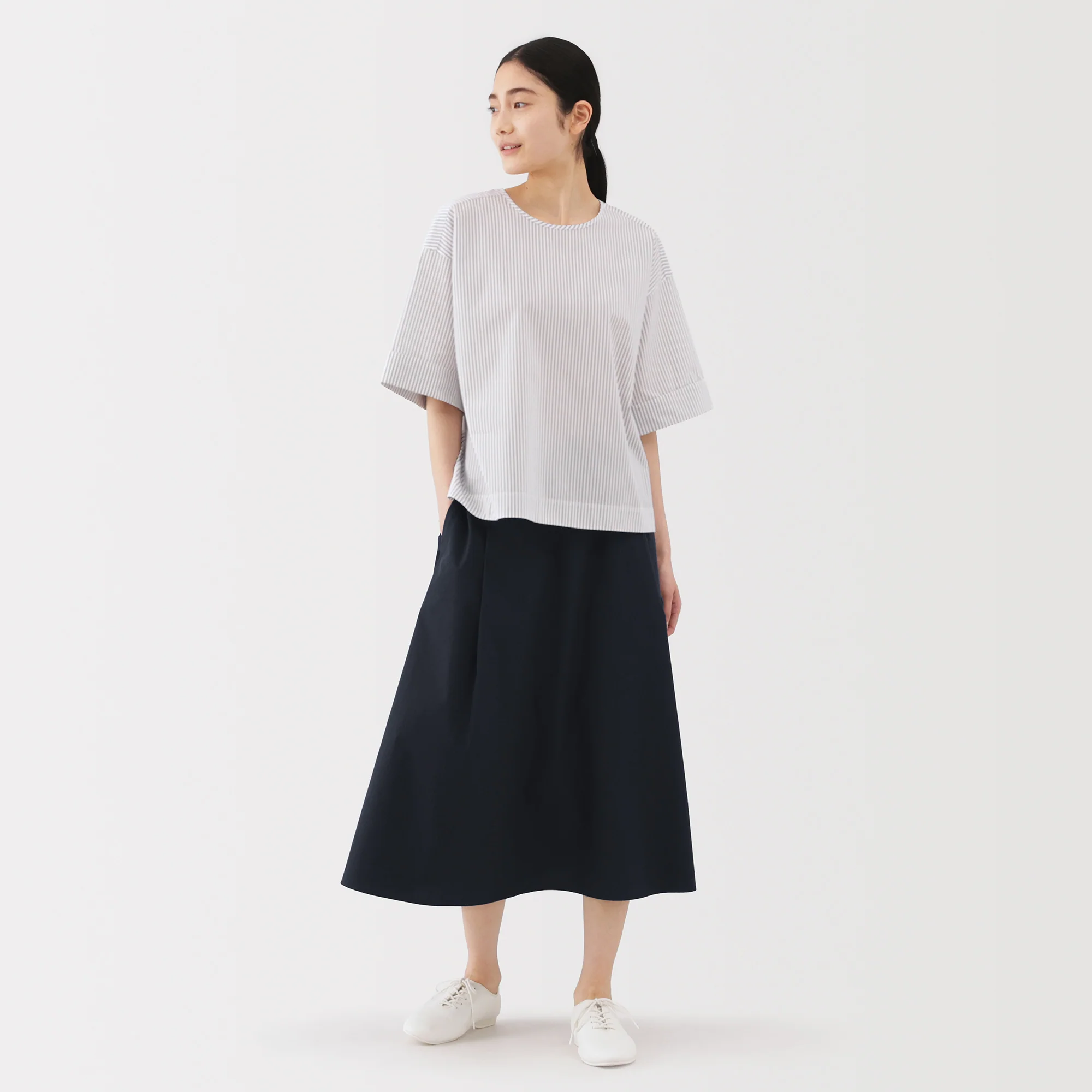 Broadcloth Flared Skirt - Image 26