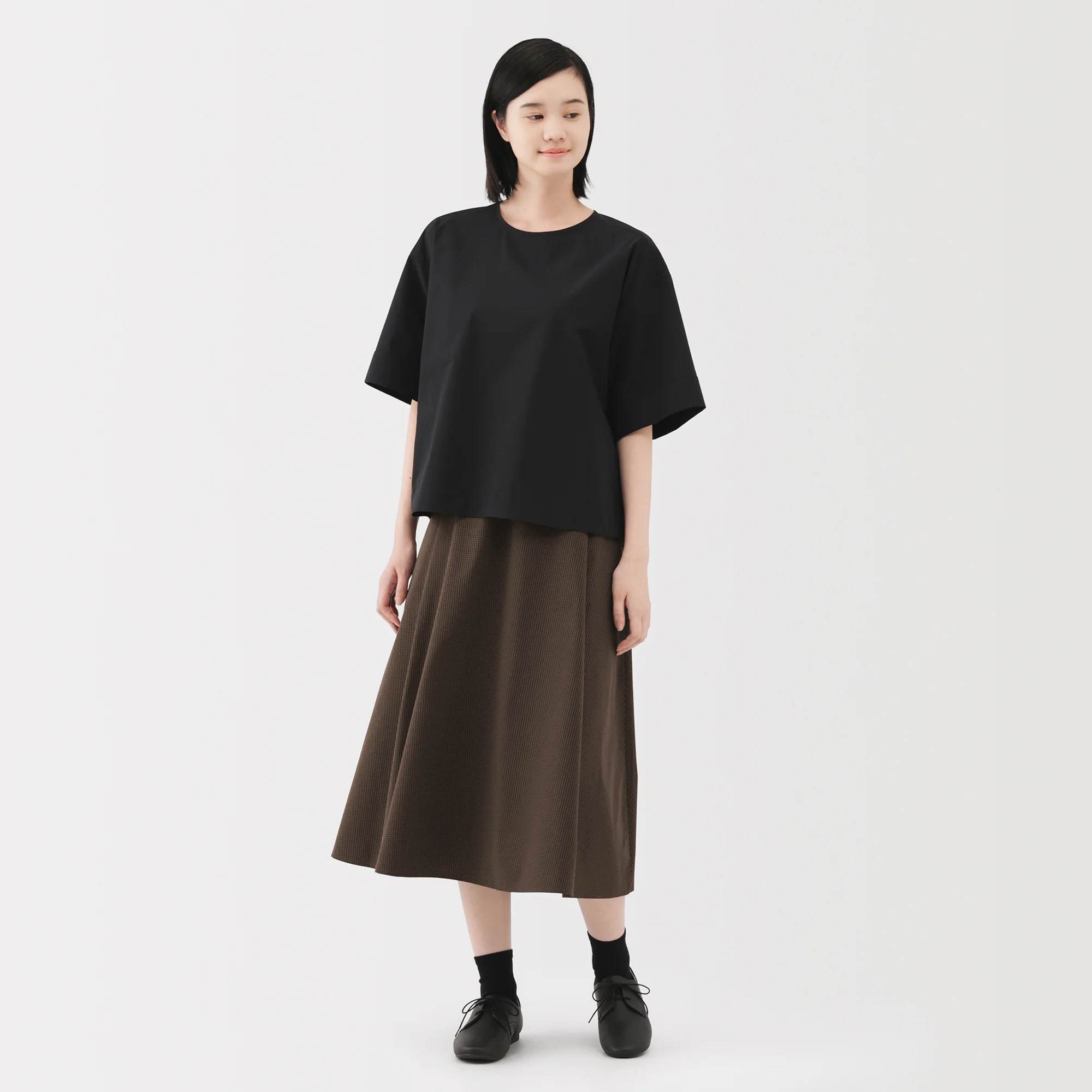 Broadcloth Flared Skirt - Image 4