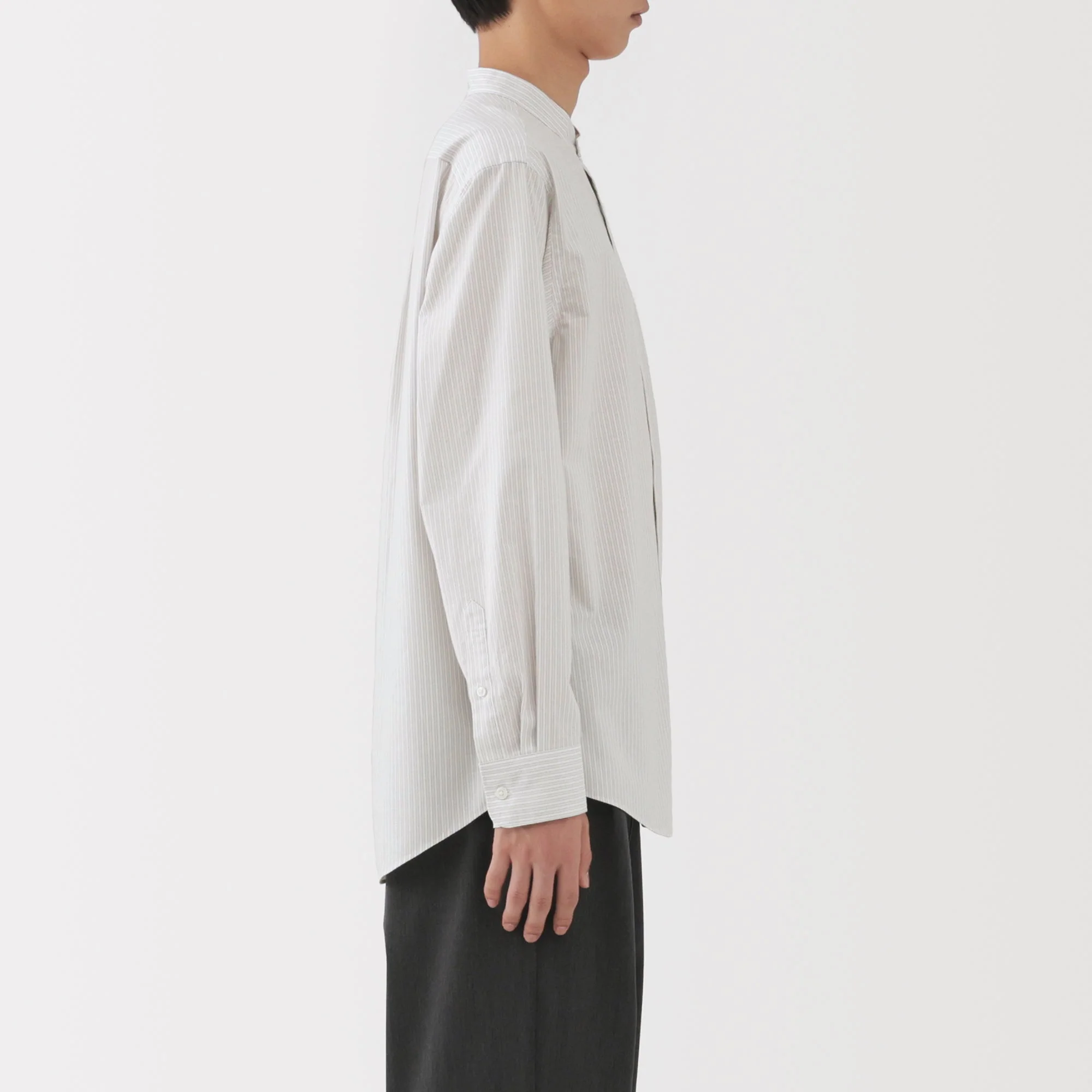 Broadcloth Stand Collar Shirt - Image 32