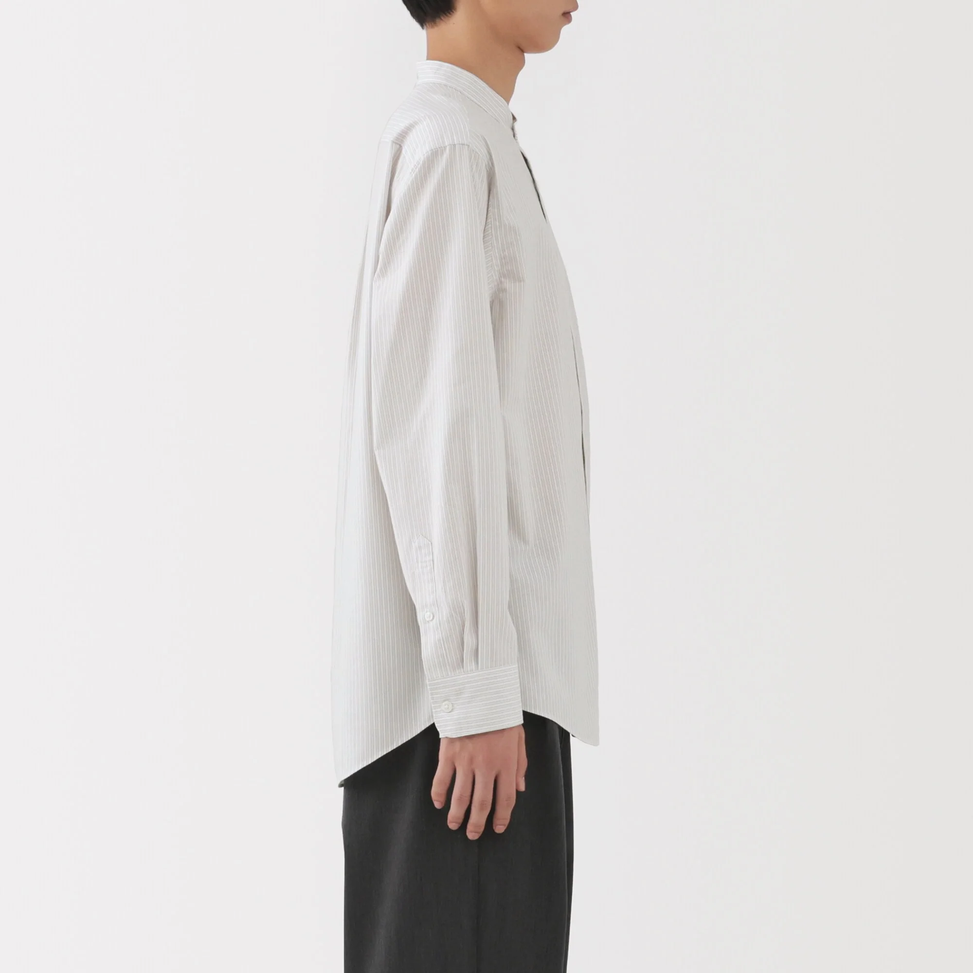 Broadcloth Stand Collar Shirt - Image 50
