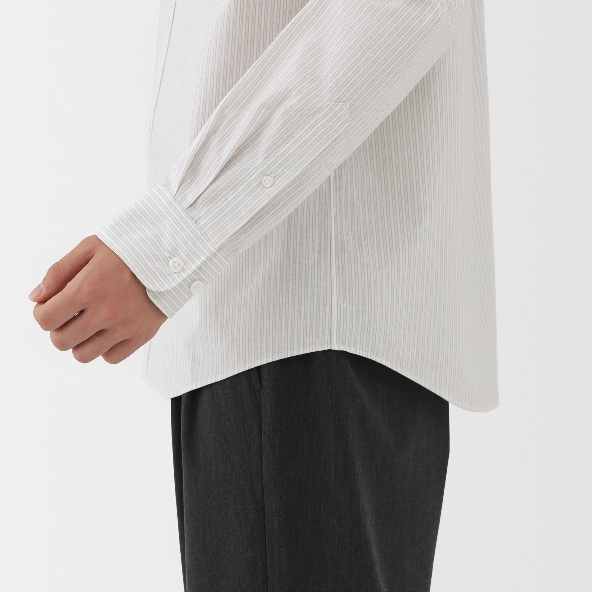 Broadcloth Stand Collar Shirt - Image 53